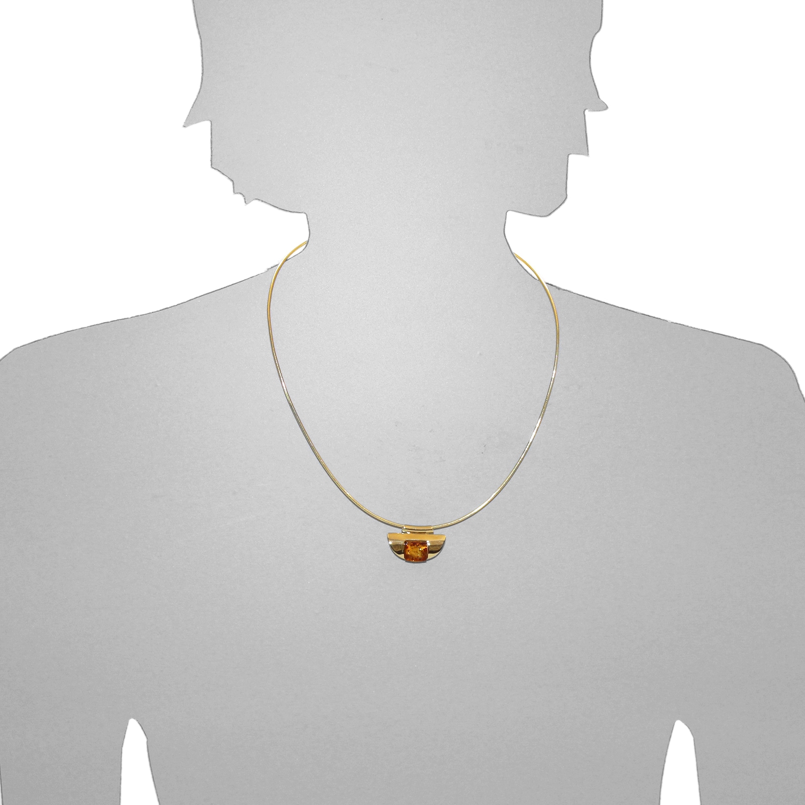 OSTSEE-SCHMUCK Kette mit Anhänger »- Gleiter-Klara - Silber 925/000, vergoldet - Bernstein«