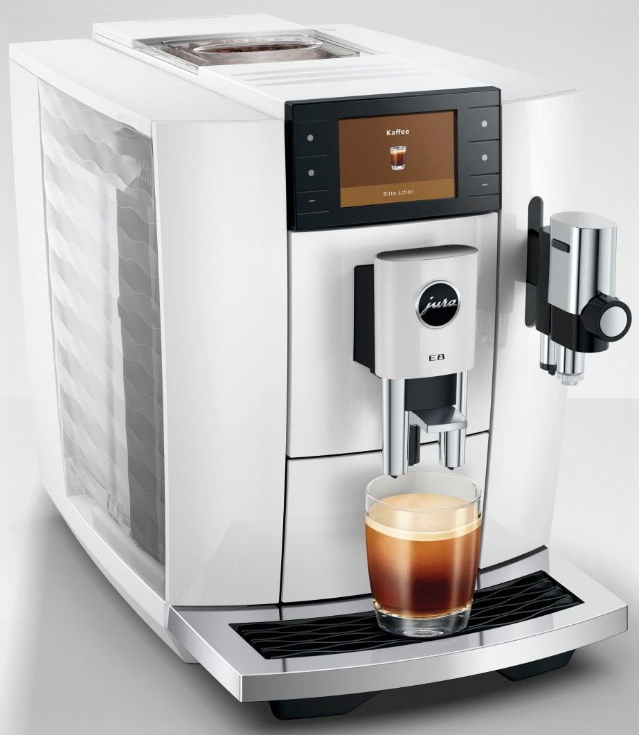JURA Kaffeevollautomat »15747 E8 (ED), Piano White« 27 Spezialitäten, WiFi, Hot & Light Brew, Sweet