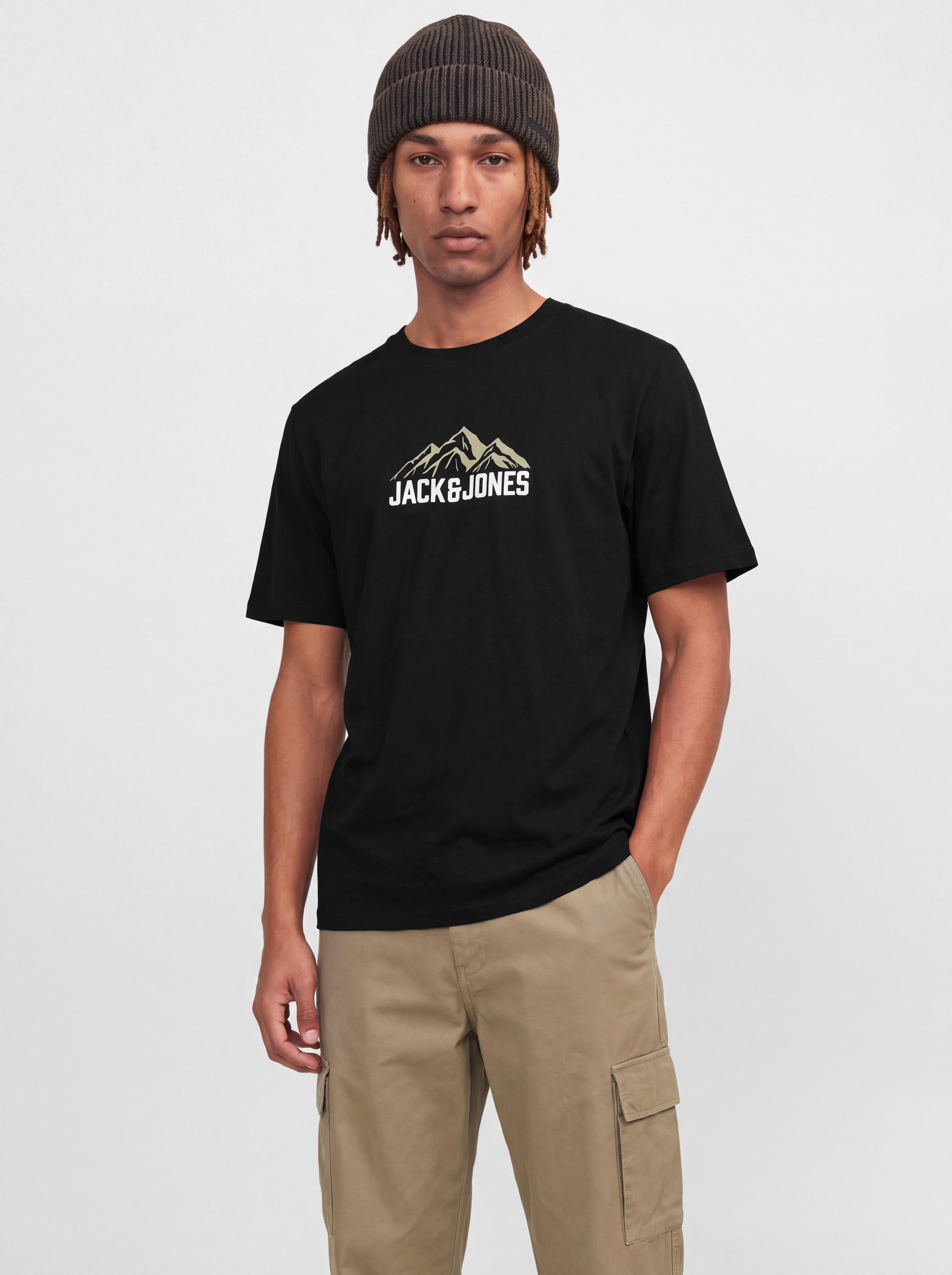 Jack & Jones T-Shirt »JJROCHE TEE SS CREW NECK« Baumwolle, regular fit