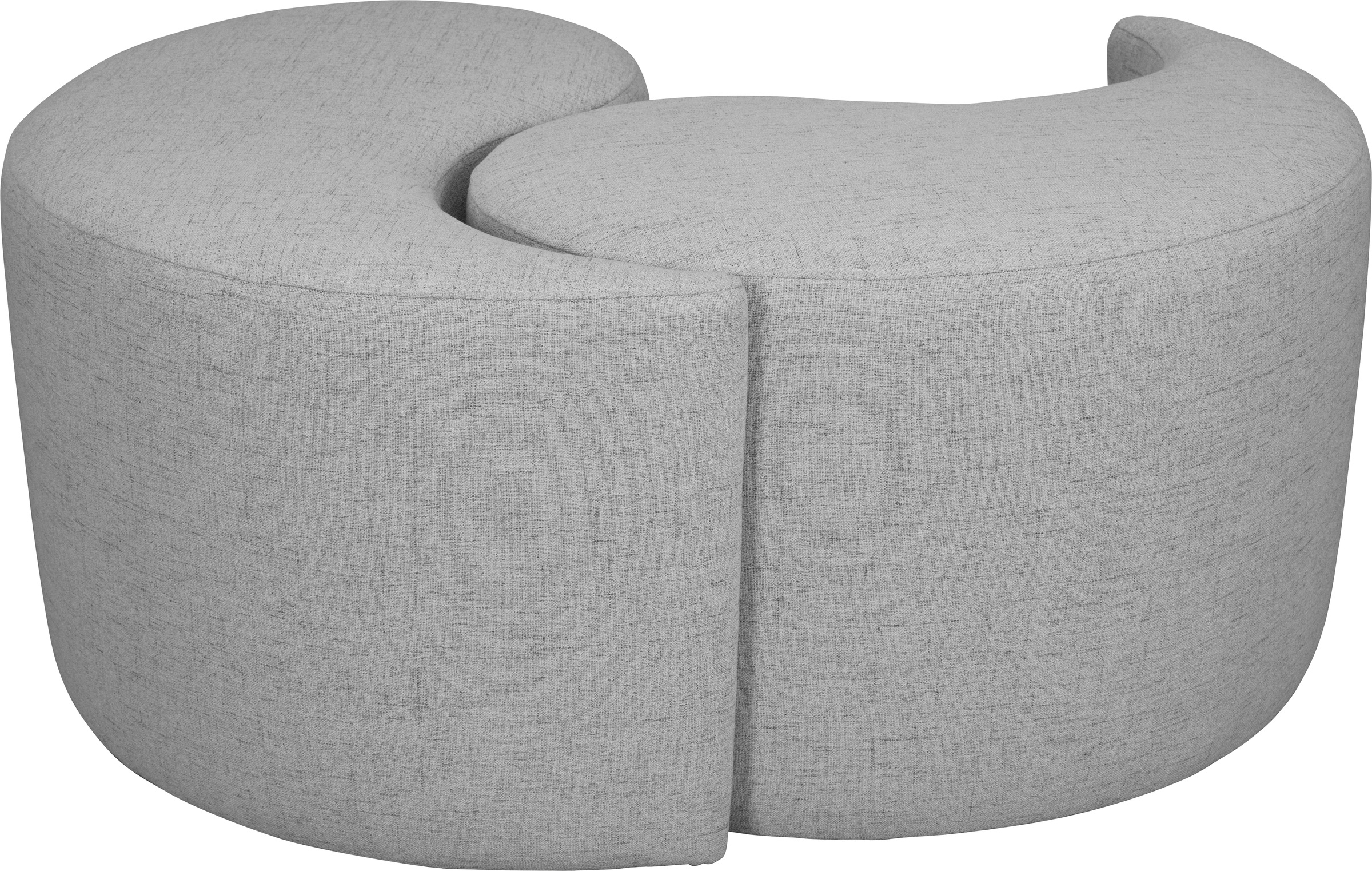 Home affaire Polsterhocker »Yin&Yang Durchmesser 82cm«, 2teilig, einzeln stellbar oder Yin-Yang-Optik