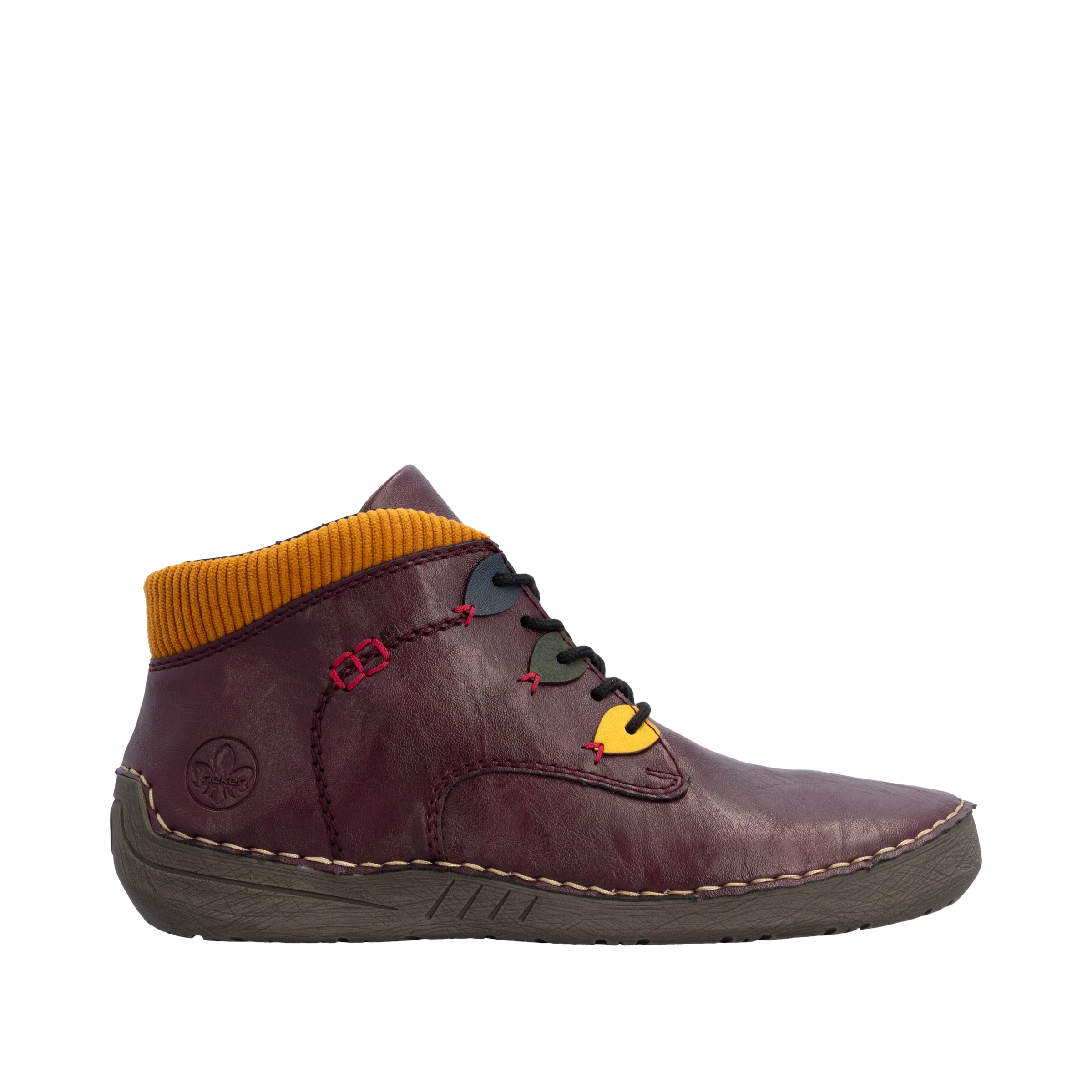 Rieker Schnürboots  Stiefelette, Casualboots, High Top Sneaker mit Innenreißverschluss