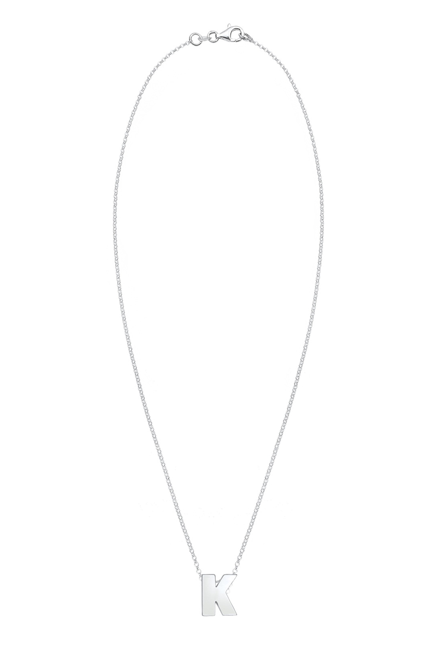 Elli Kette mit Anhänger »Halskette Buchstabe K Initialen 925 Sterling Silber«