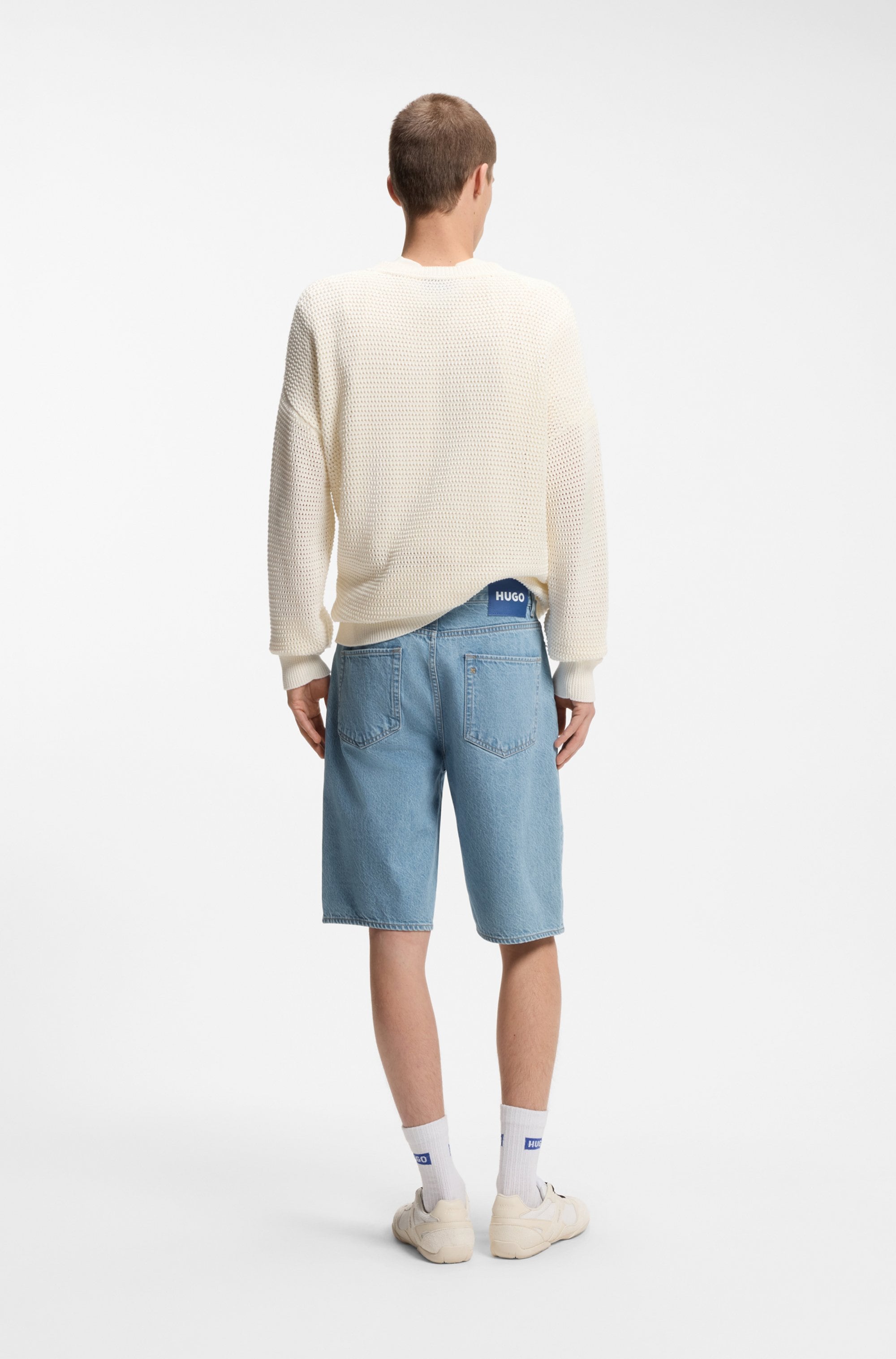 HUGO Blue Jeansshorts »Skate« Straight Fit