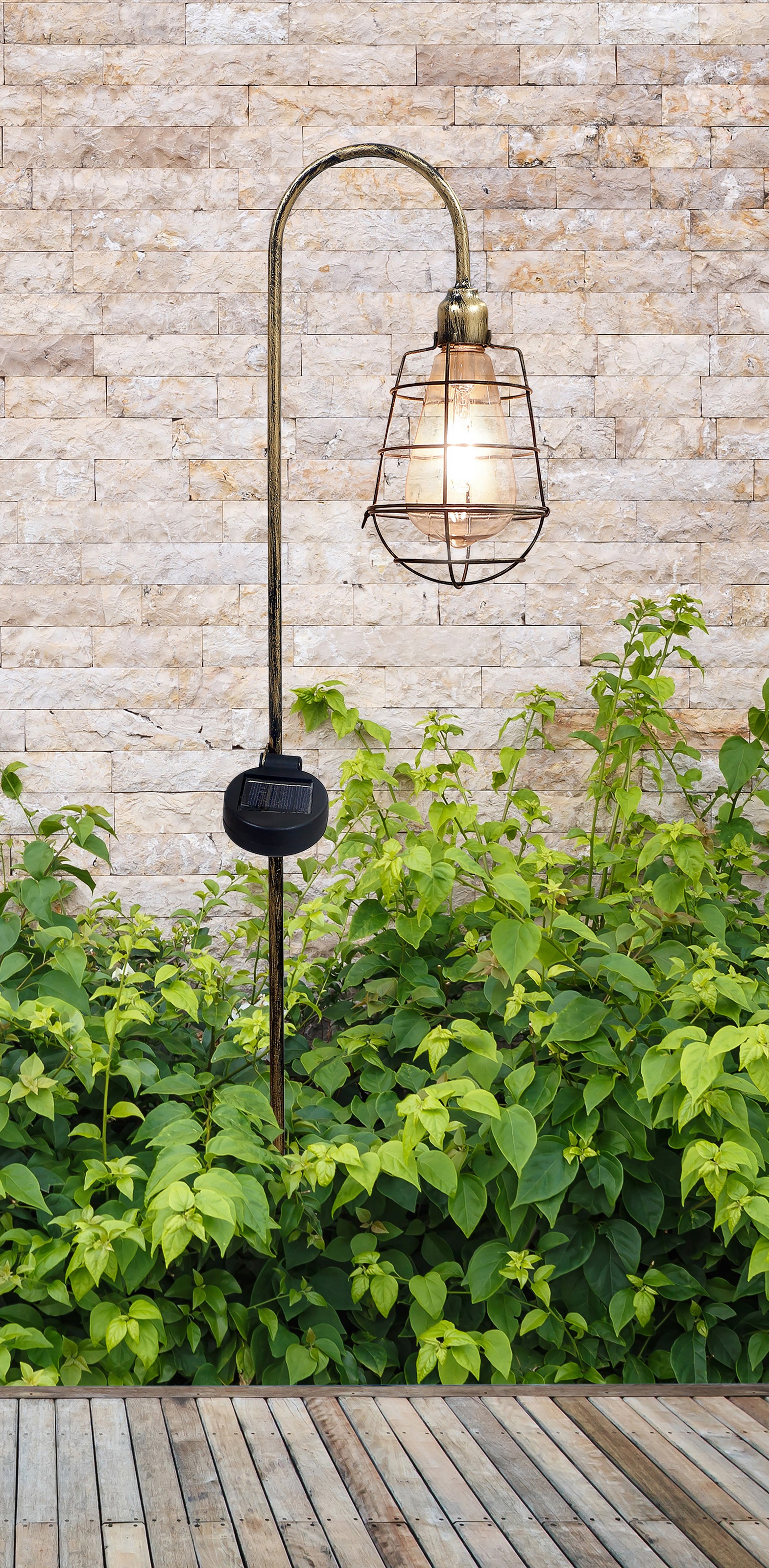näve LED Gartenleuchte »Gitti«, 1 flammig, Leuchtmittel LED-Modul | LED fest integriert, LED-Solar-Dekoerdspieß >>Gitti
