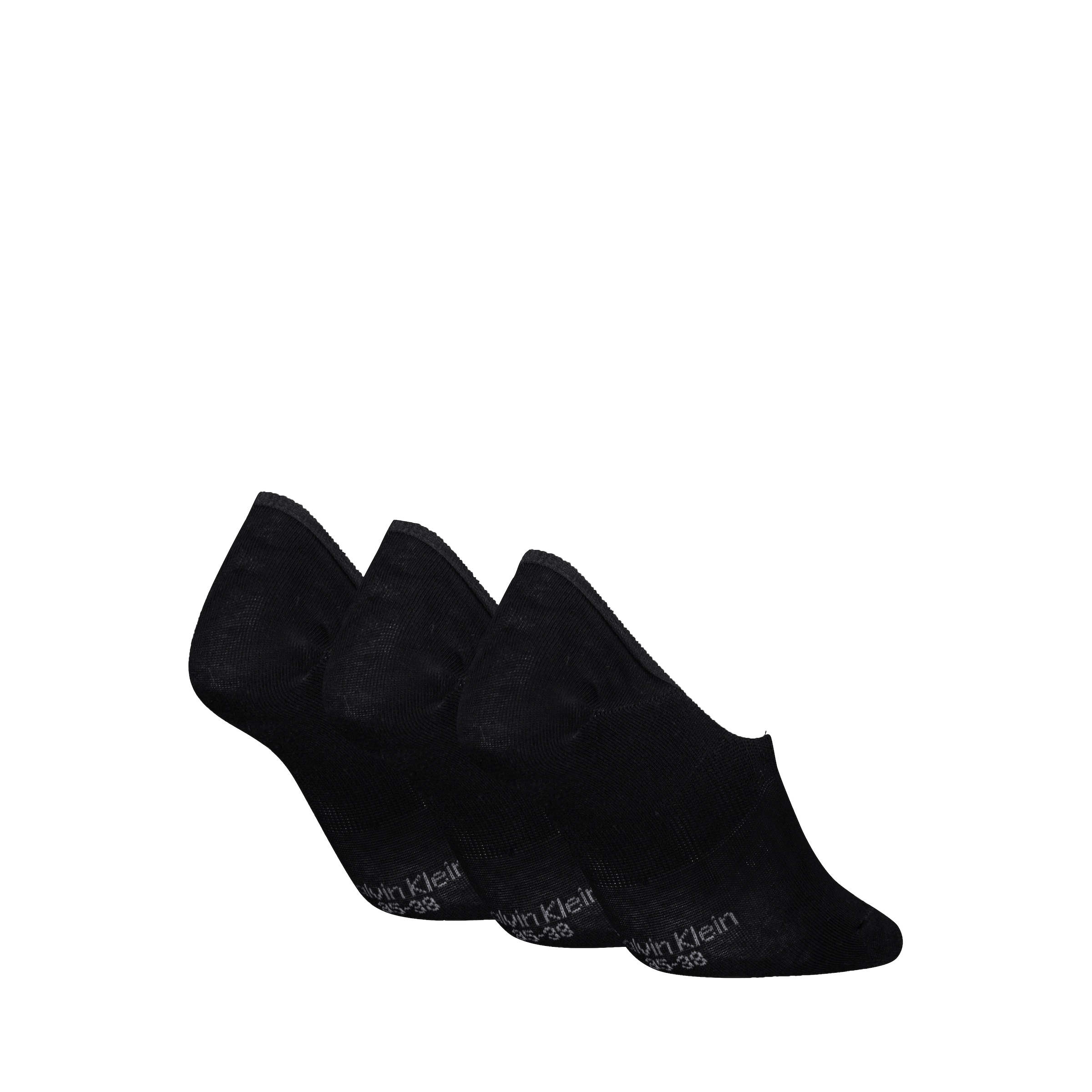 Calvin Klein Füßlinge »CK WOMEN FOOTIE MC« 3 Paar,  Antirutsch Noppen im Fersenbereich, Cotton-Mix, elastisch