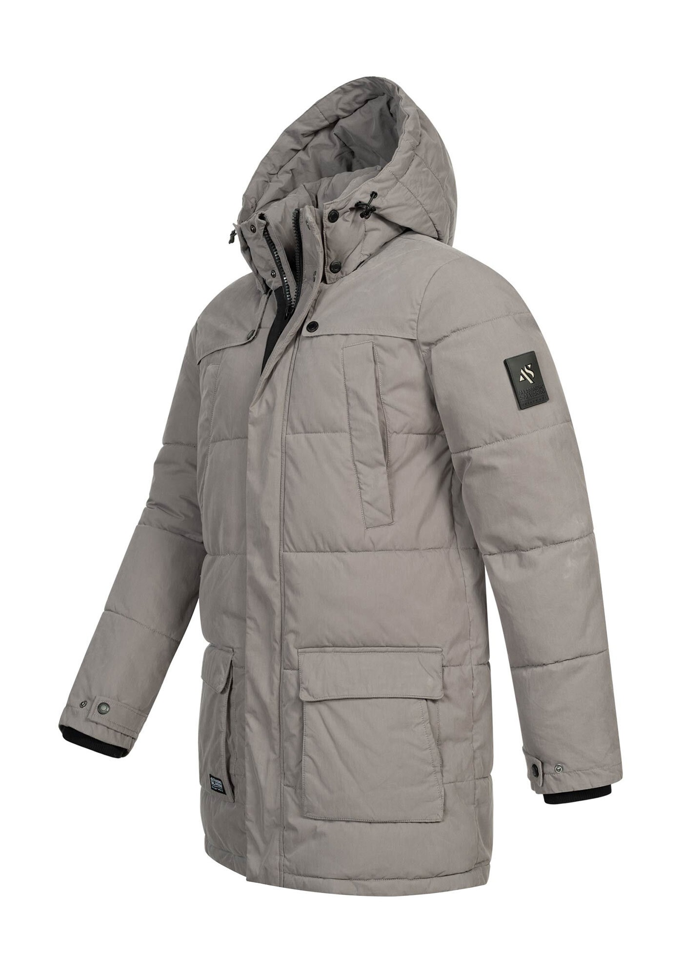 Alessandro Salvarini Winterjacke »A. Salvarini Herren Winterjacke lang mit Teddyfell gefüttert AS458«