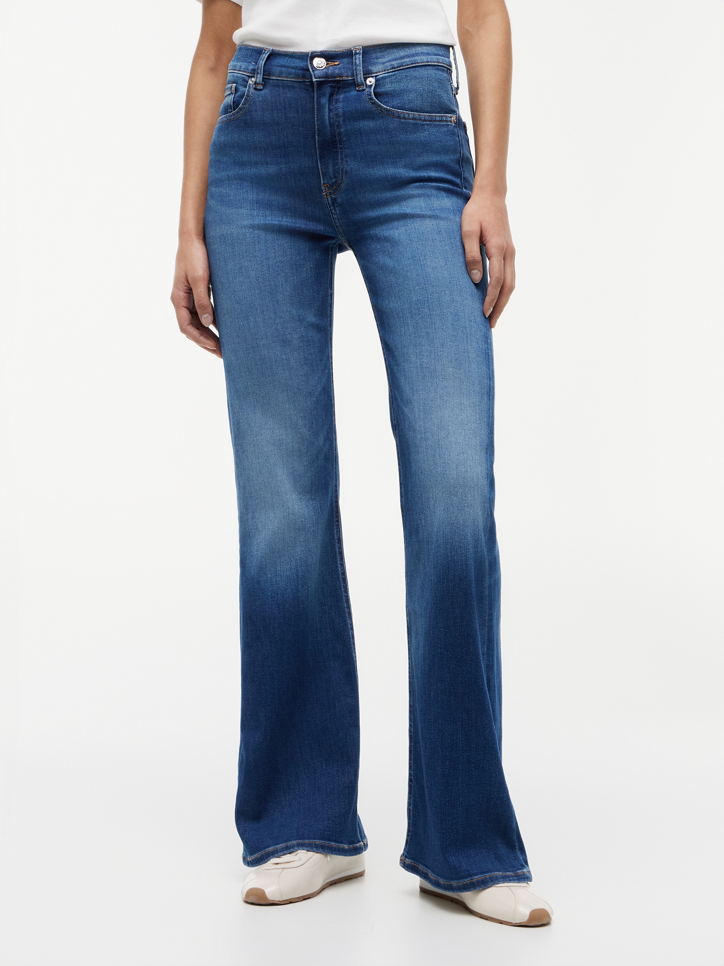 Tommy Hilfiger »FLARE KATY RW« Baumwollmischung, Stretch, in ausgestellter Form