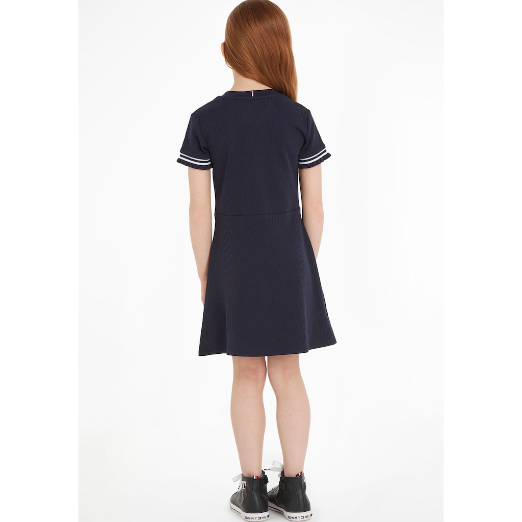 Tommy Hilfiger Jerseykleid »RUFFLE RIB KNIT DRESS«