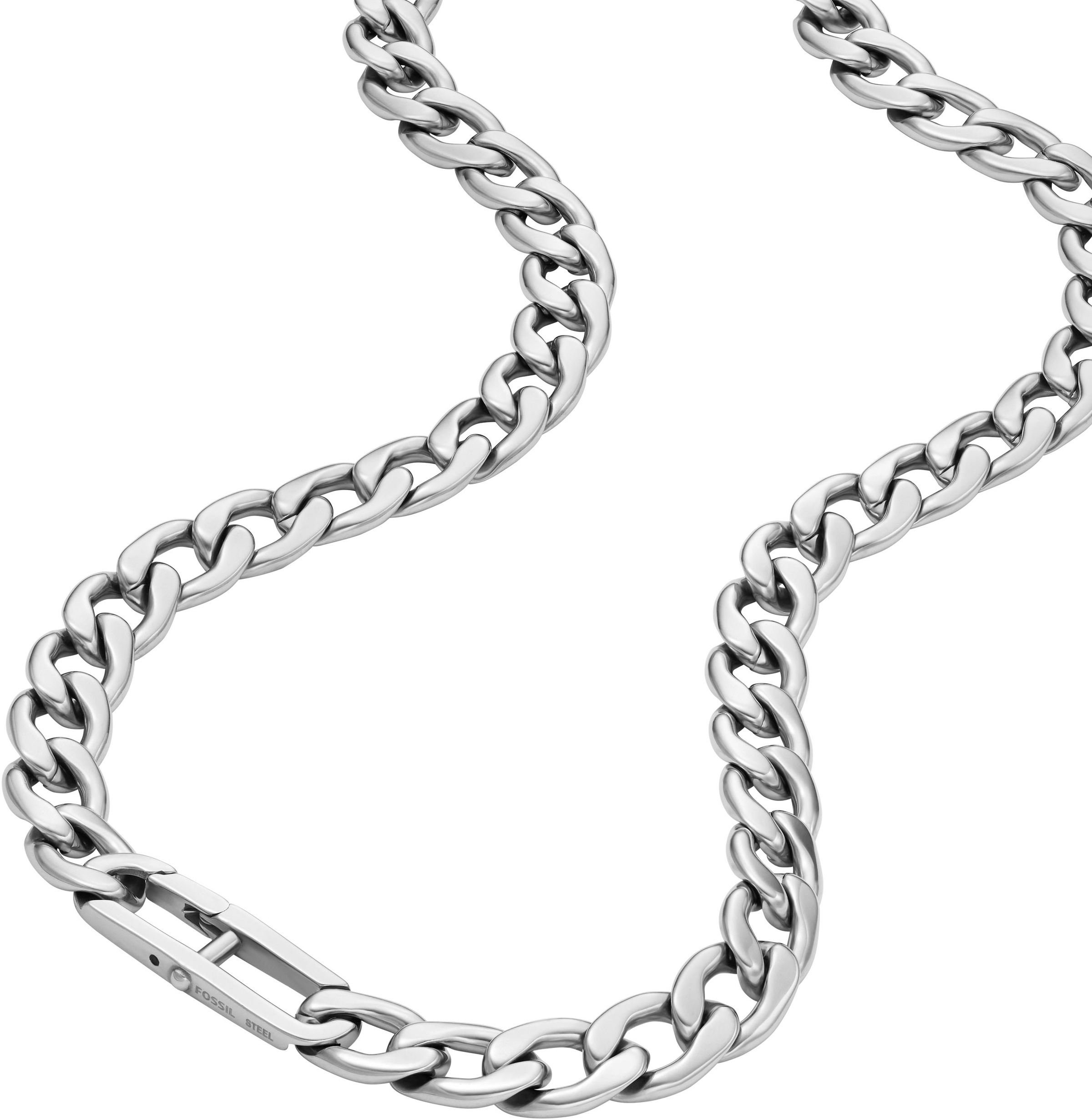 Fossil Kette ohne Anhänger »Schmuck Geschenk Edelstahl Halskette Heritage D-Link, JF04769040«