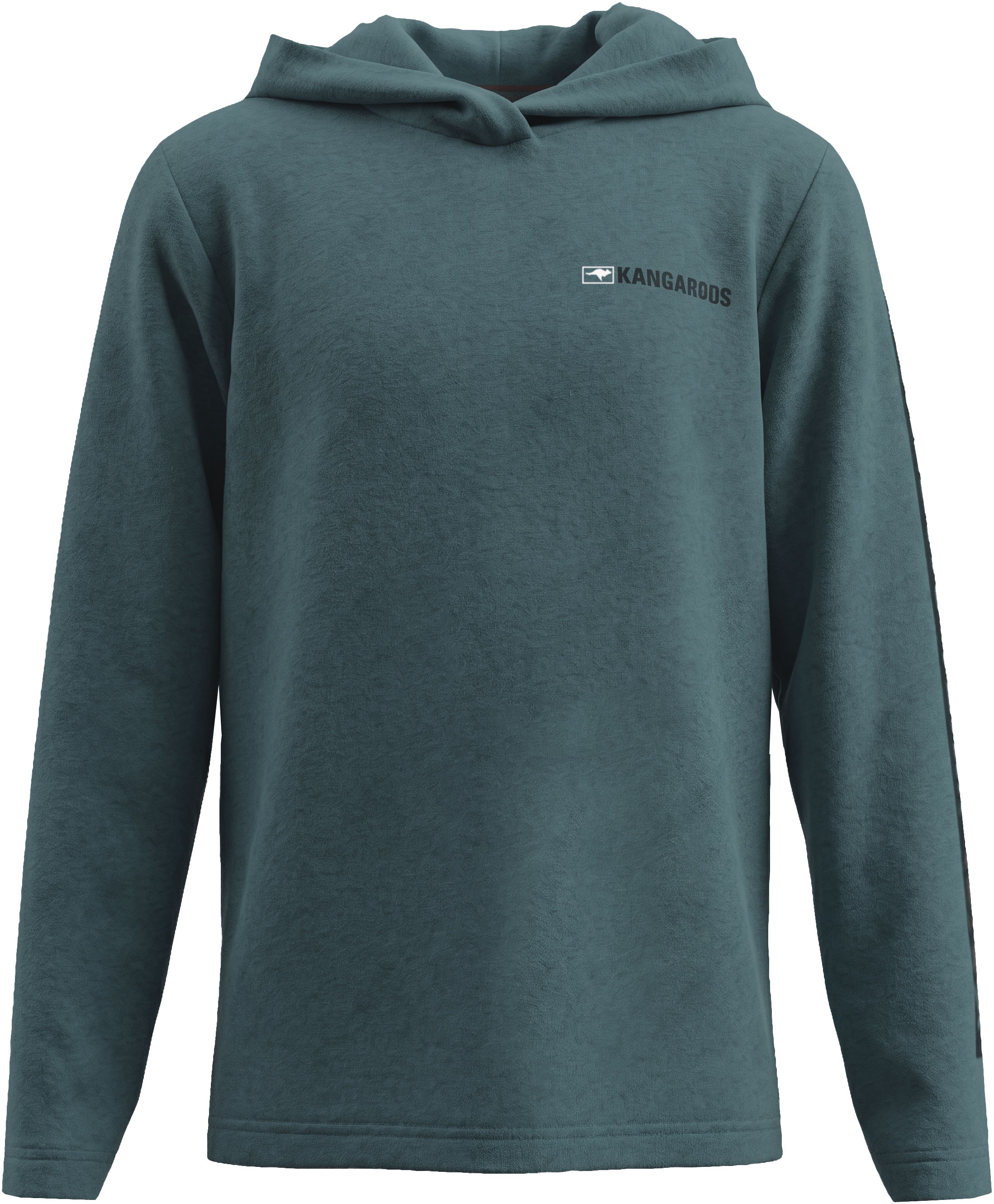 KangaROOS Kapuzenshirt »Shirt mit Ärmelprint« Meliertes Kapuzenshirt mit Ärmelprint