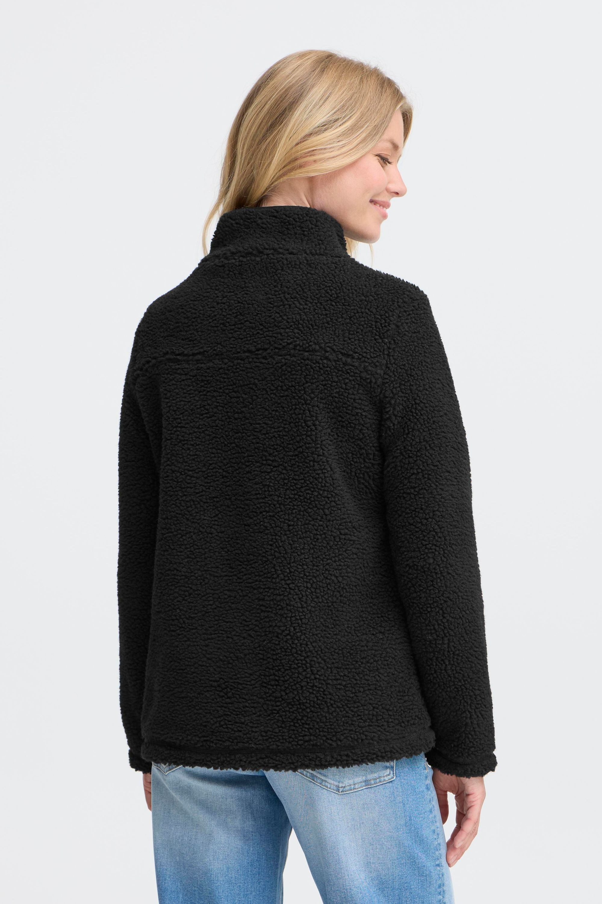 OXMO Plüschjacke »Plüschjacke OXABBY HALFZIP«