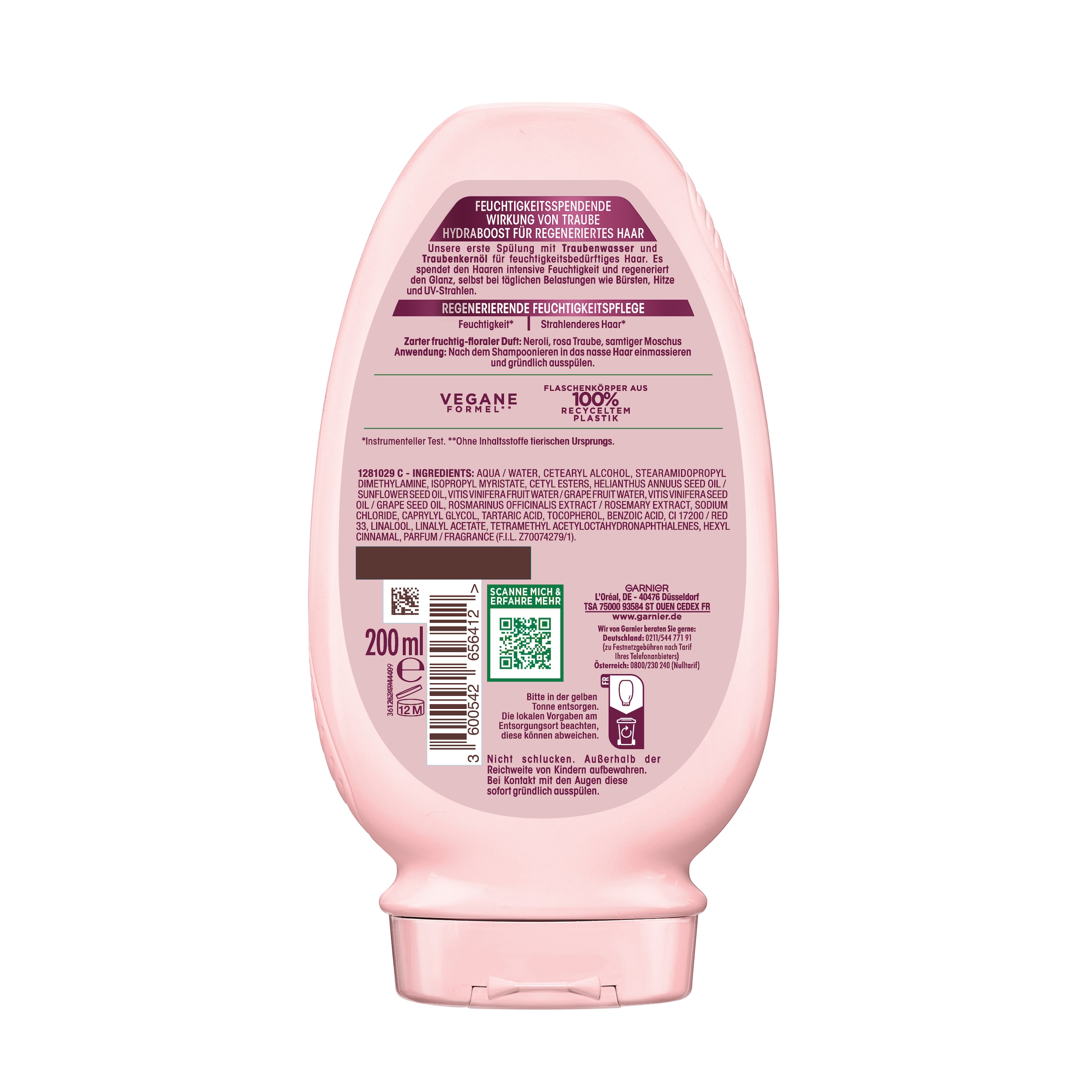 GARNIER Haarspülung »Garnier Wahre Schätze Traube Hydraboost Spülung (6er Packung)«