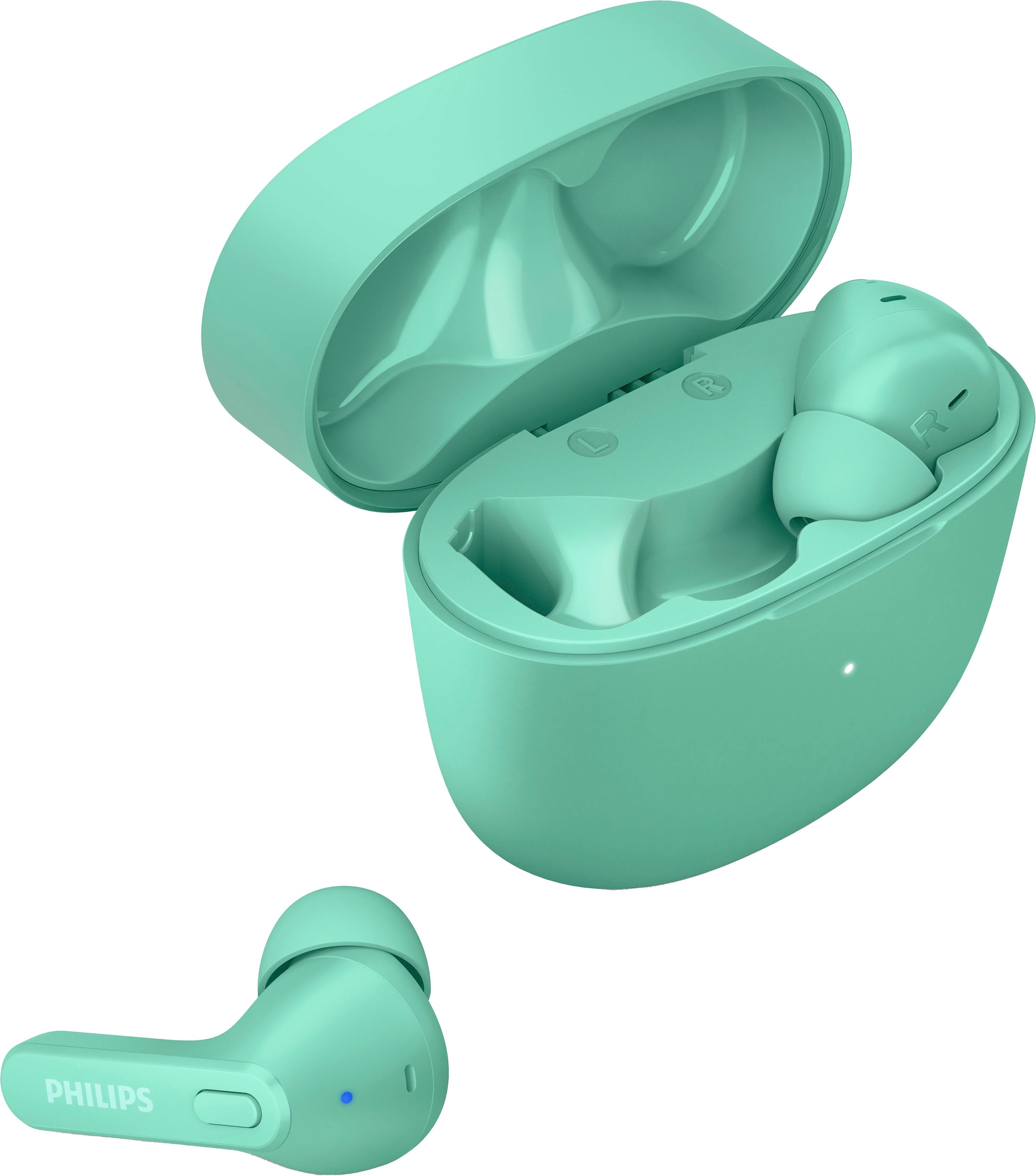 Philips wireless In-Ear-Kopfhörer »TAT2206«, Bluetooth-A2DP Bluetooth-AVRCP Bluetooth-HSP, True Wireless-Multi-Point-Verbindung-Rauschunterdrückung-integrierte Steuerung für Anrufe und Musik