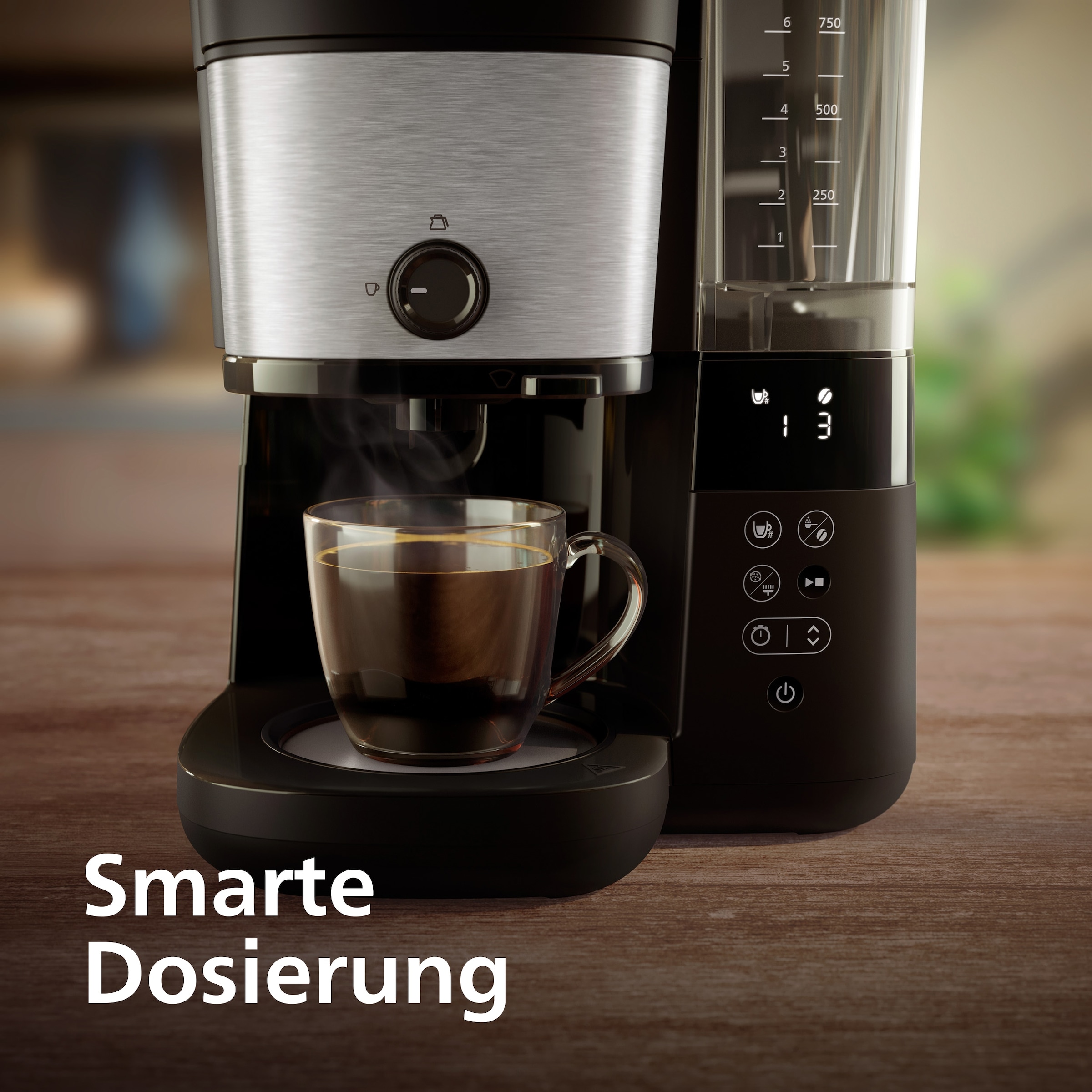 Philips Kaffeemaschine mit Mahlwerk »HD7900/90 All-in-1 Brew mit abnehmbarem Duo-Kaffeebohnenbehälter« Permanentfilter 1x4 mit Intensitätseinstellung, Glaskanne, Timer, Permanentfilter inkl.