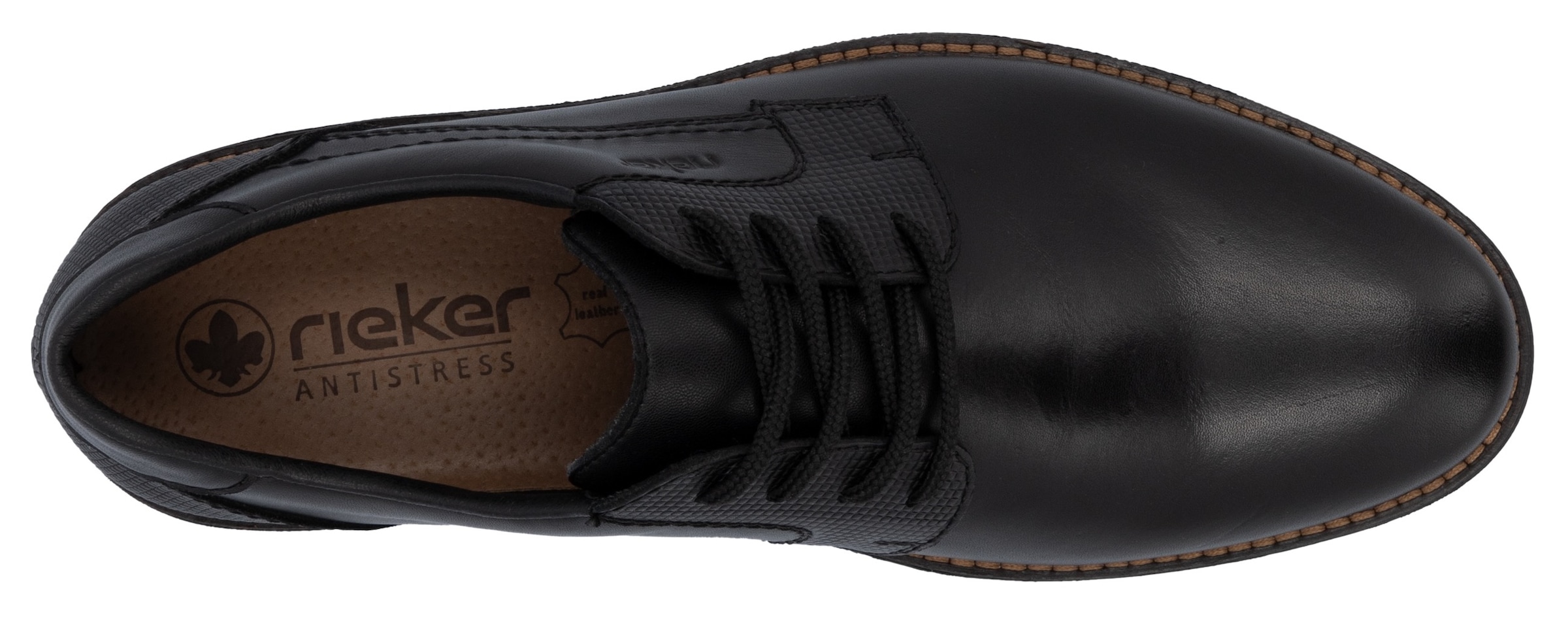 Rieker Schnürschuh  mit dezentem Logoschriftzug, Freizeitschuh, Halbschuh, Schnürschuh