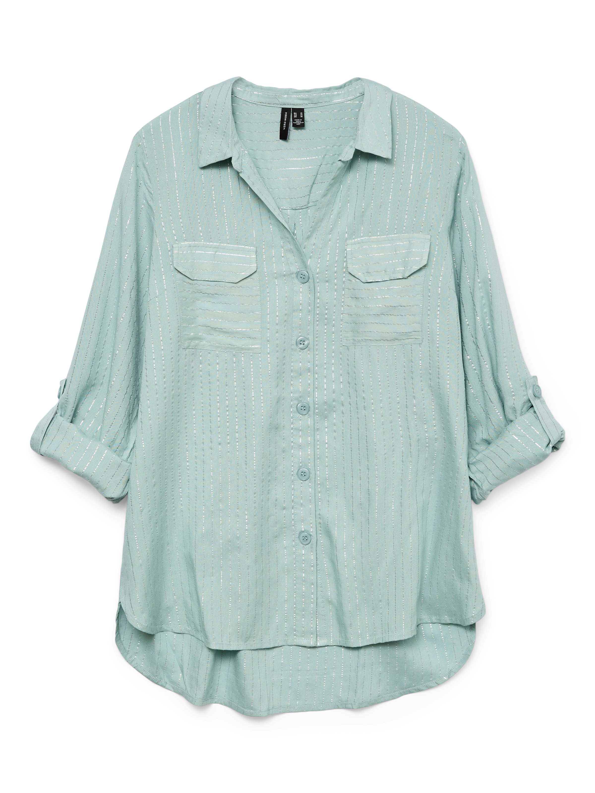 Vero Moda Hemdbluse »VMBUMPY LS GLITTER SHIRT WVN GA NOOS«, mit Glitzereffekt