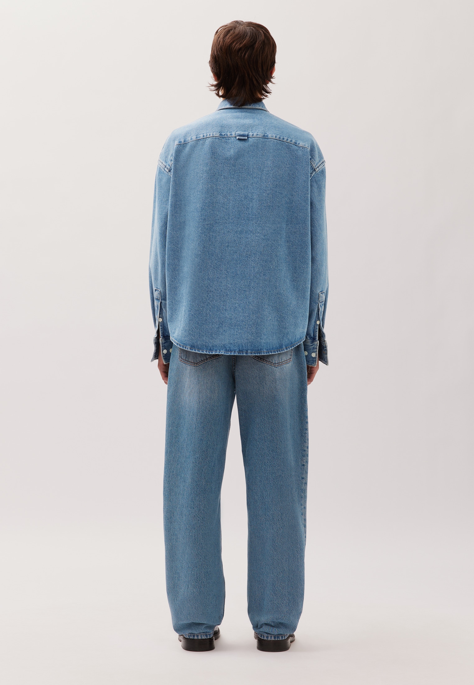 studio seidensticker Businesshemd Oversized 1/1 Kentkragen Denim