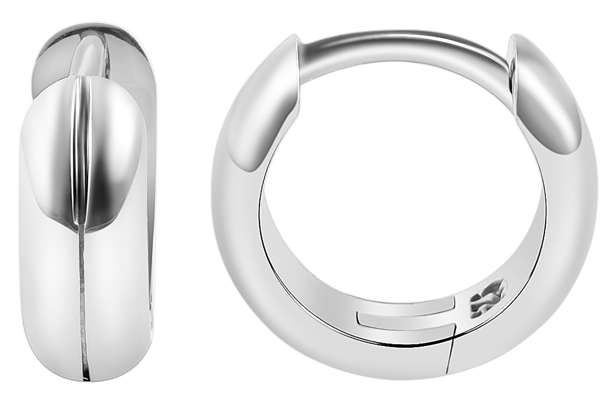 Adelia´s Paar Creolen »Damen Ohrringe ¿ Klappcreole aus 925 Silber«