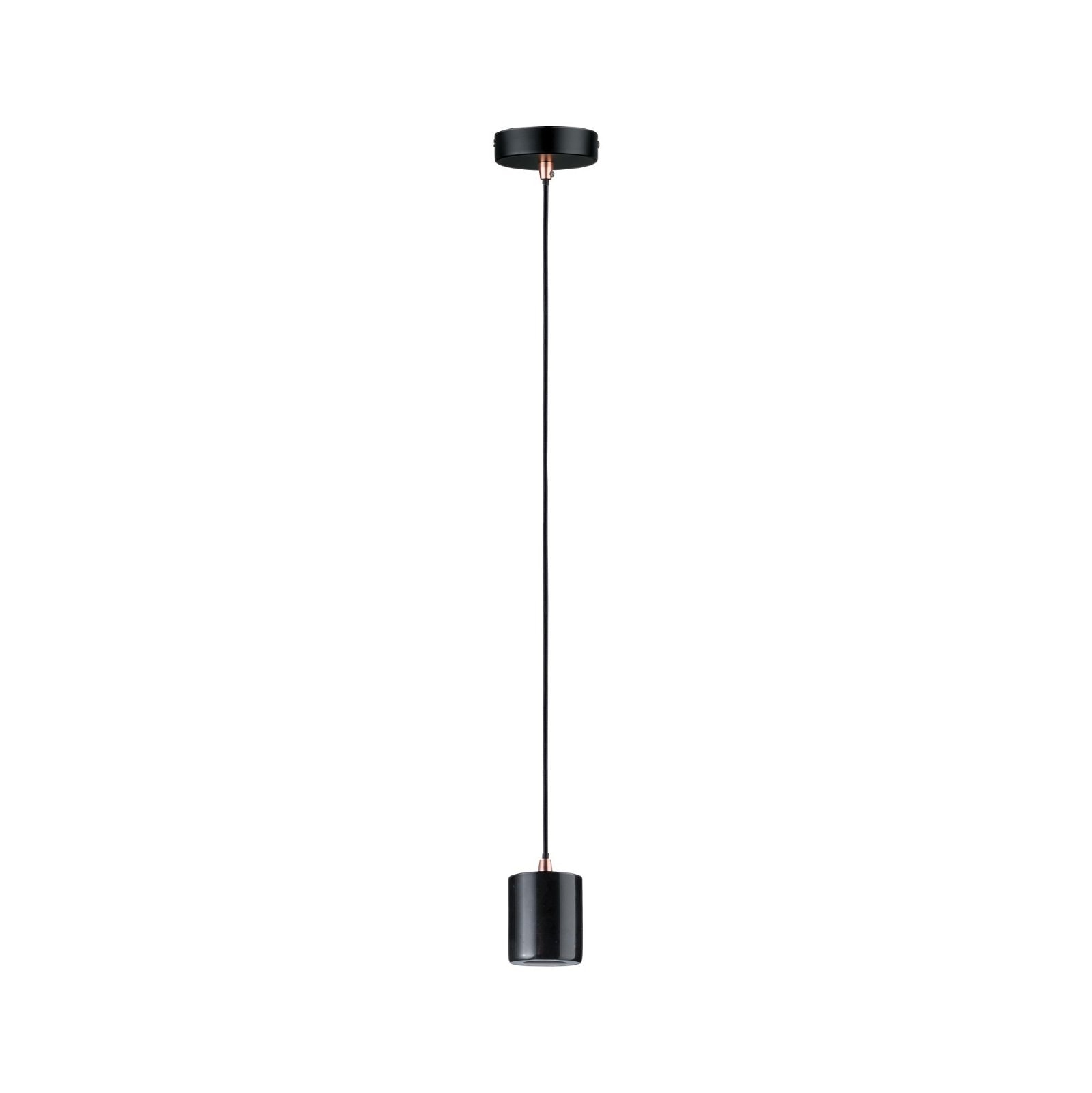 Paulmann Pendelleuchte »Neordic Nordin max. 1x60W Schwarz 230V Marmor«, 1 flammig, Leuchtmittel E27 | ohne Leuchtmittel, E27