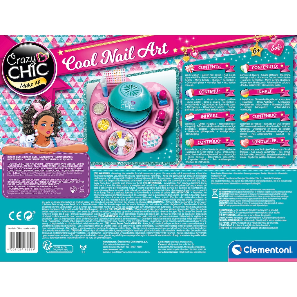 Clementoni® Kreativset »Crazy Chic, Cool Nail Art«