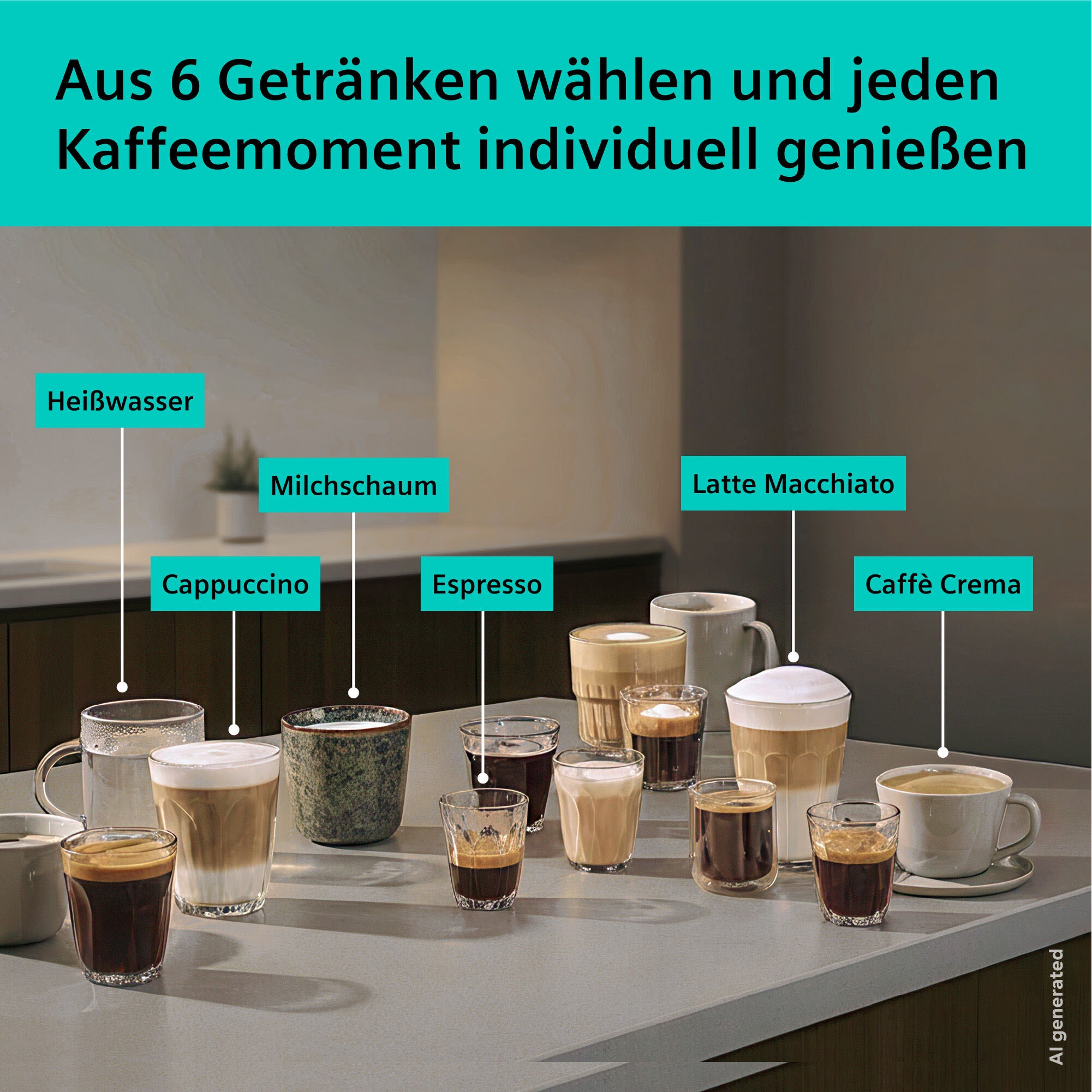 SIEMENS Kaffeevollautomat »EQ500 TP551E07, Doppeltassenfunktion, 6 Getränke, einfache Reinigung« mit Milchschlauch, Keramikmahlwerk, entnehmbare Brüheinheit, Schwarz
