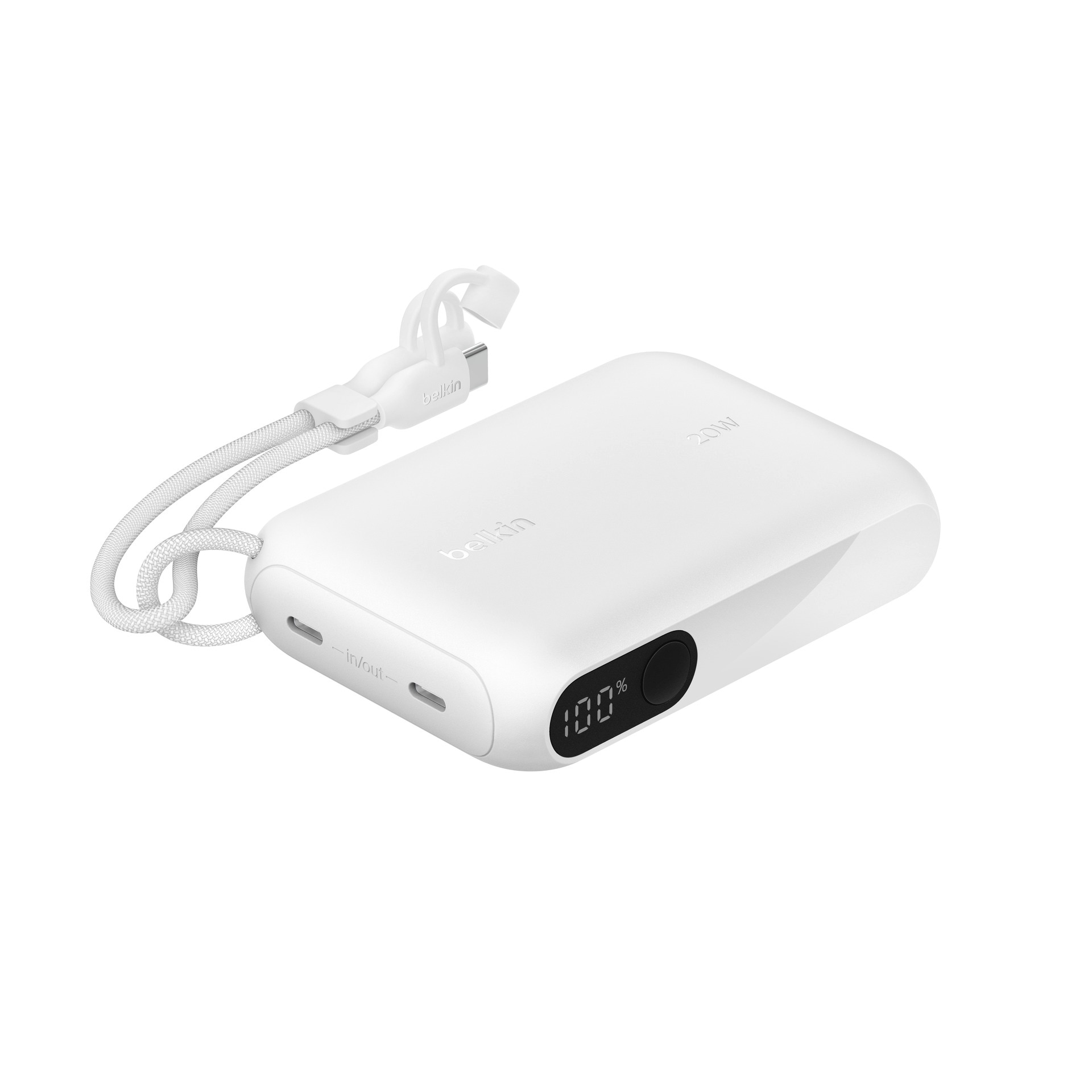 Belkin Powerbank »BoostCharge Powerbank 10K mit Display« Belkin BOOST CHARGE Power Delivery Powerbank 10.000mAh, white