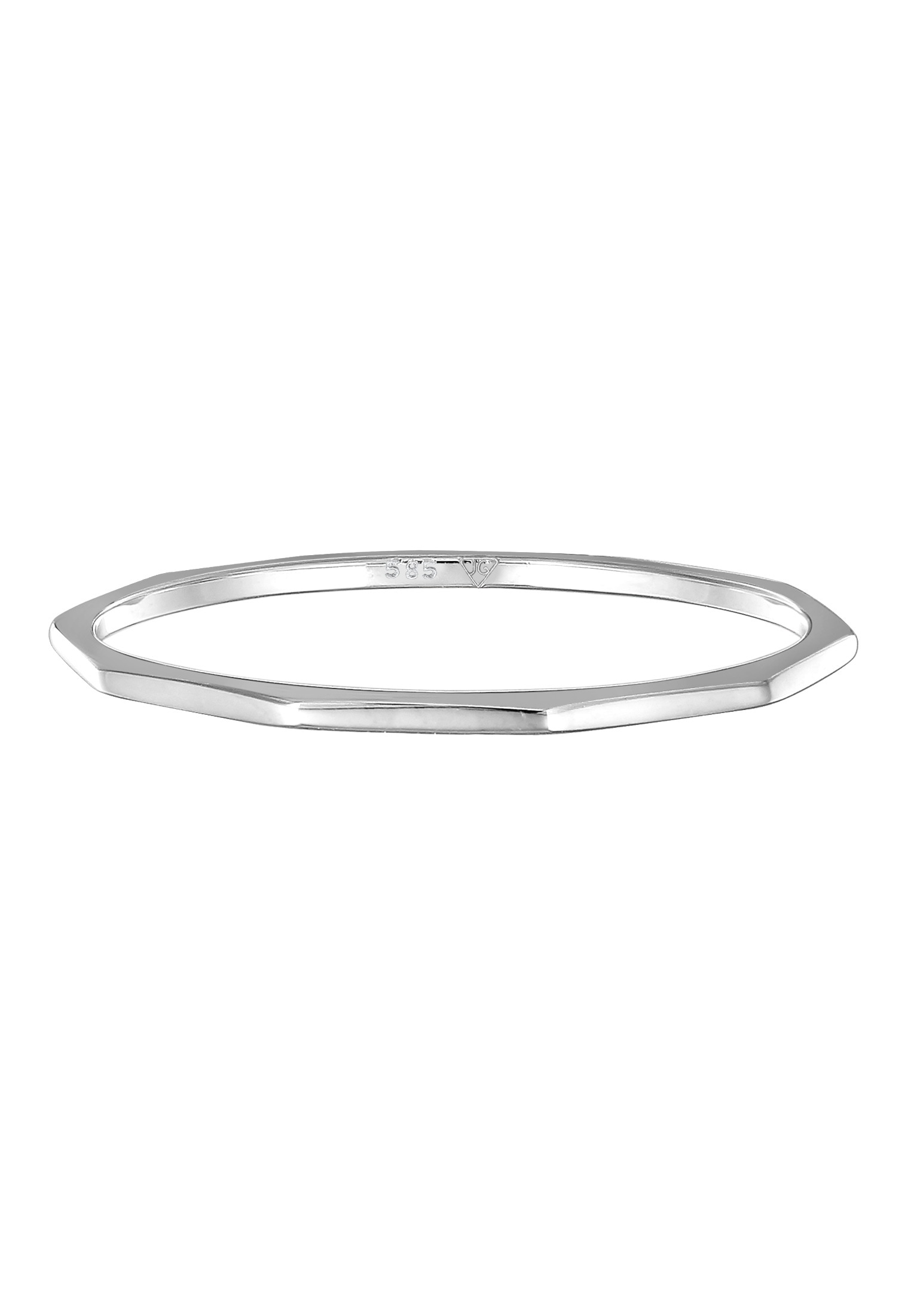 Elli Premium Silberring »Ring Stapelring 585 Weißgold«