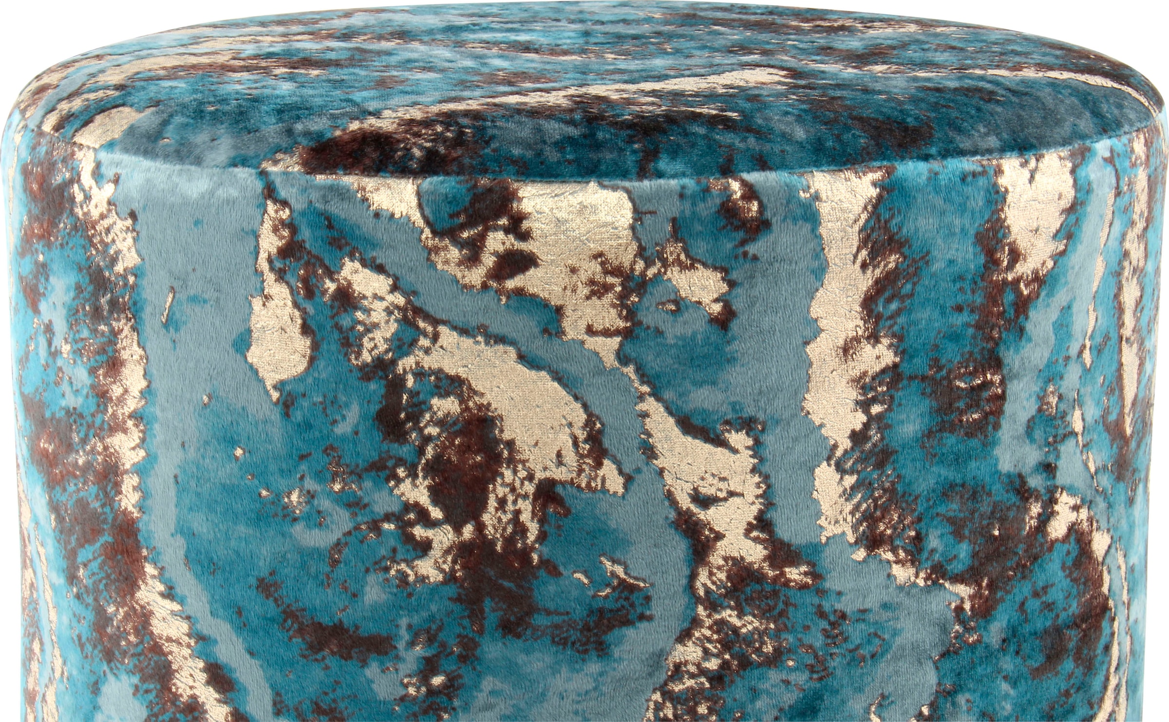 Kayoom Sitzhocker »Hocker Gipsy 325, stilvoller Sitzhocker, runde Form, stilvolles Design« 1 Stk. tlg. facettenreich, platzsparend, vielfältig einsetzbar, weiche Polsterung