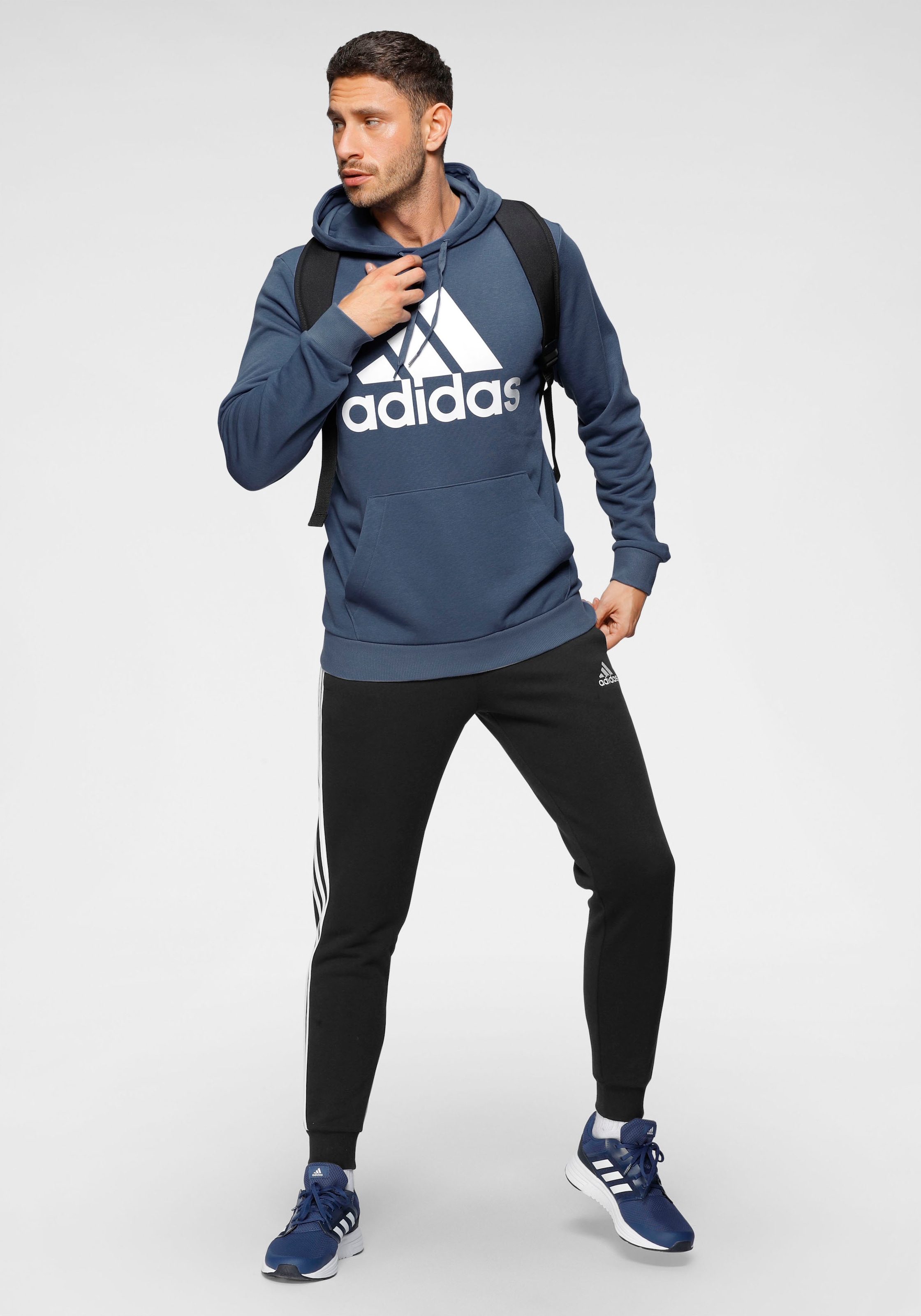 adidas Sportswear Sporthose »ESSENTIALS FLEECE FITTED 3STREIFEN HOSE«, (1 tlg.)