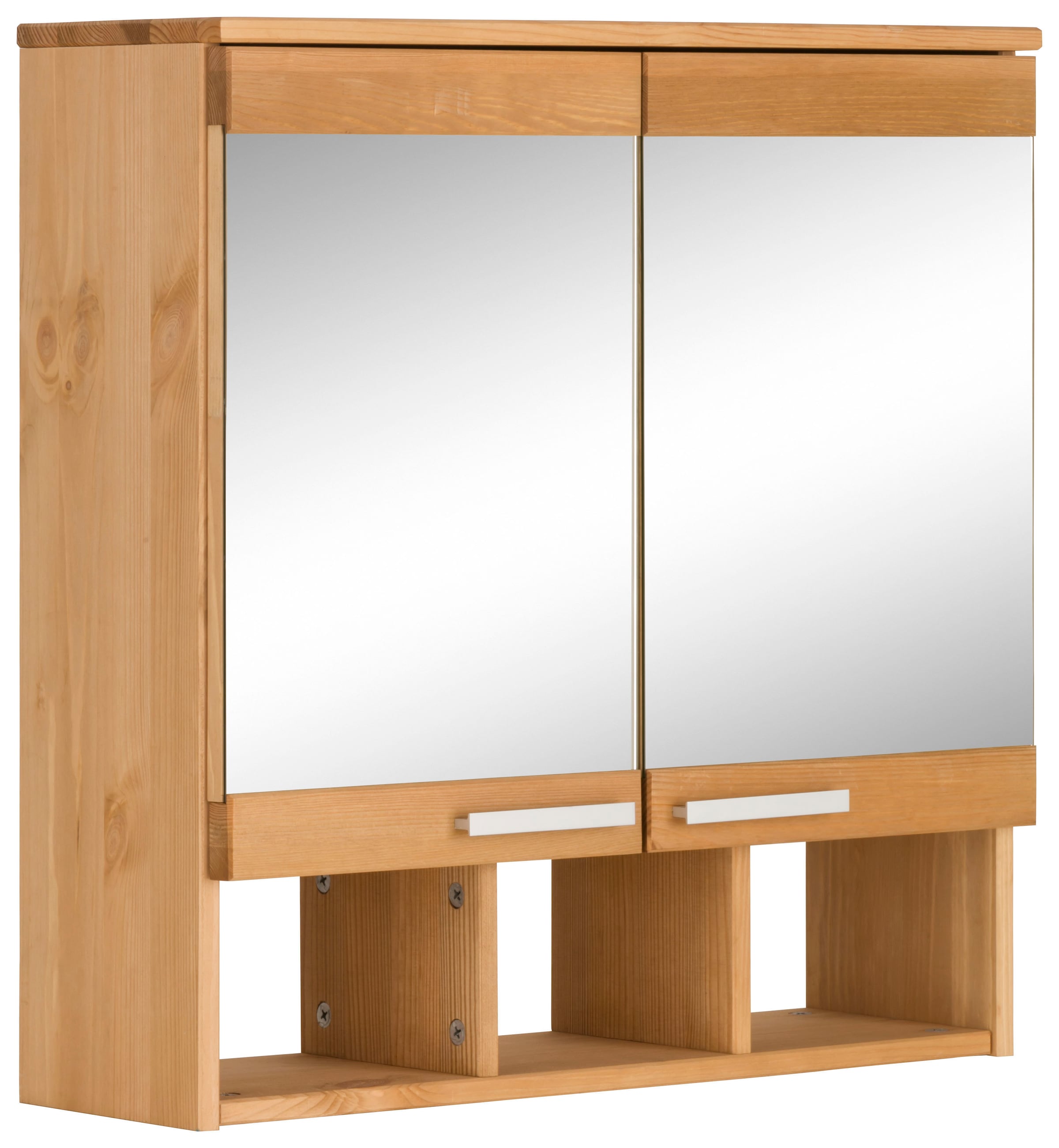 Home affaire Spiegelschrank »Josie«, Breite 60 cm, aus Massivholz,  verstellbarer Einlegeboden, Metallgriffe bei OTTO