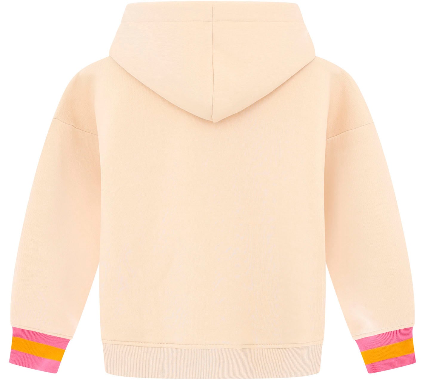 Zwillingsherz Hoodie »"Jovanna" Kids«, mit "Smile More"-Aufstick und neonfarbenen Armbündchen