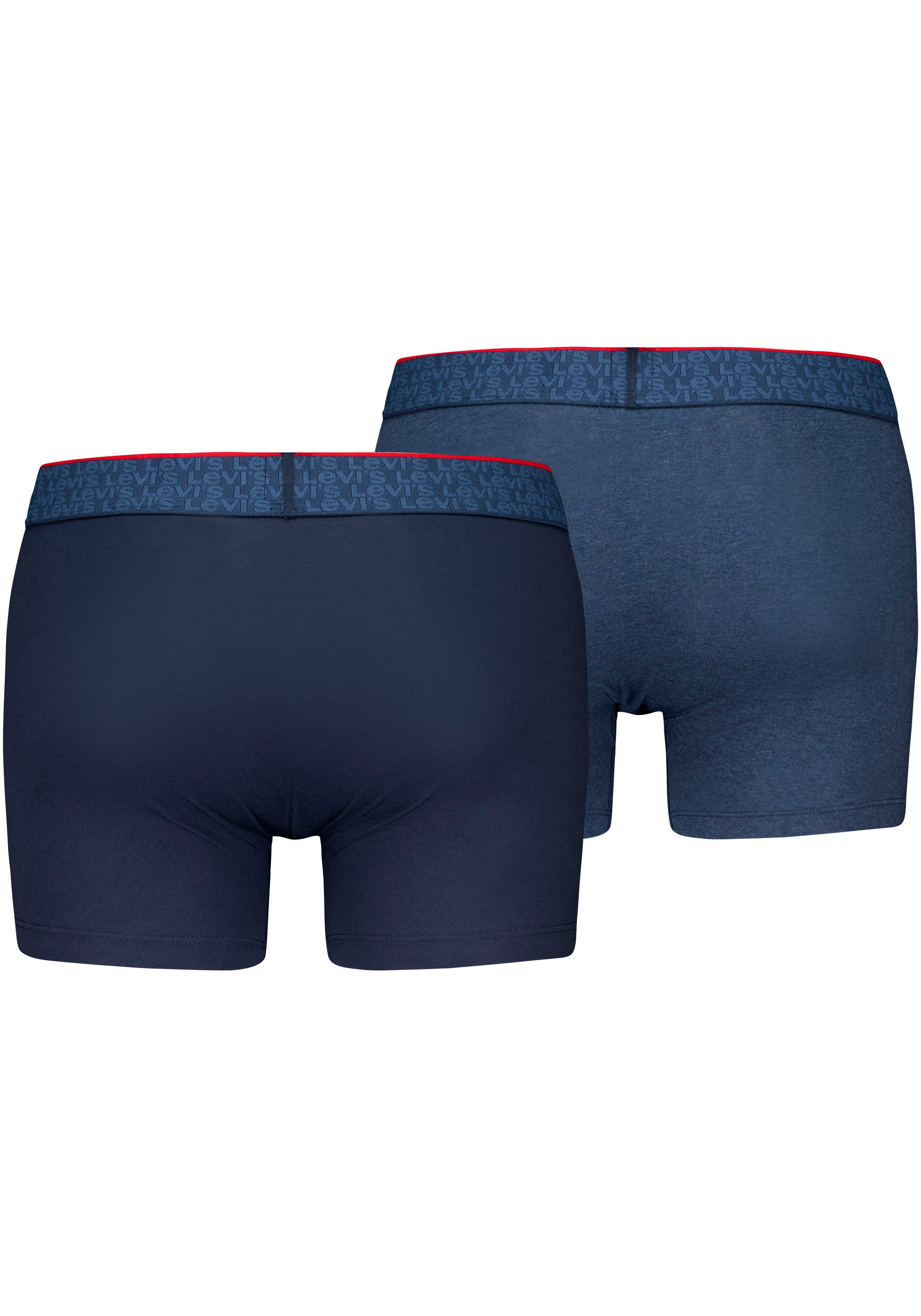 Levi's® Boxershorts, (2er-Pack), mit farbbesetztem Webgummibund