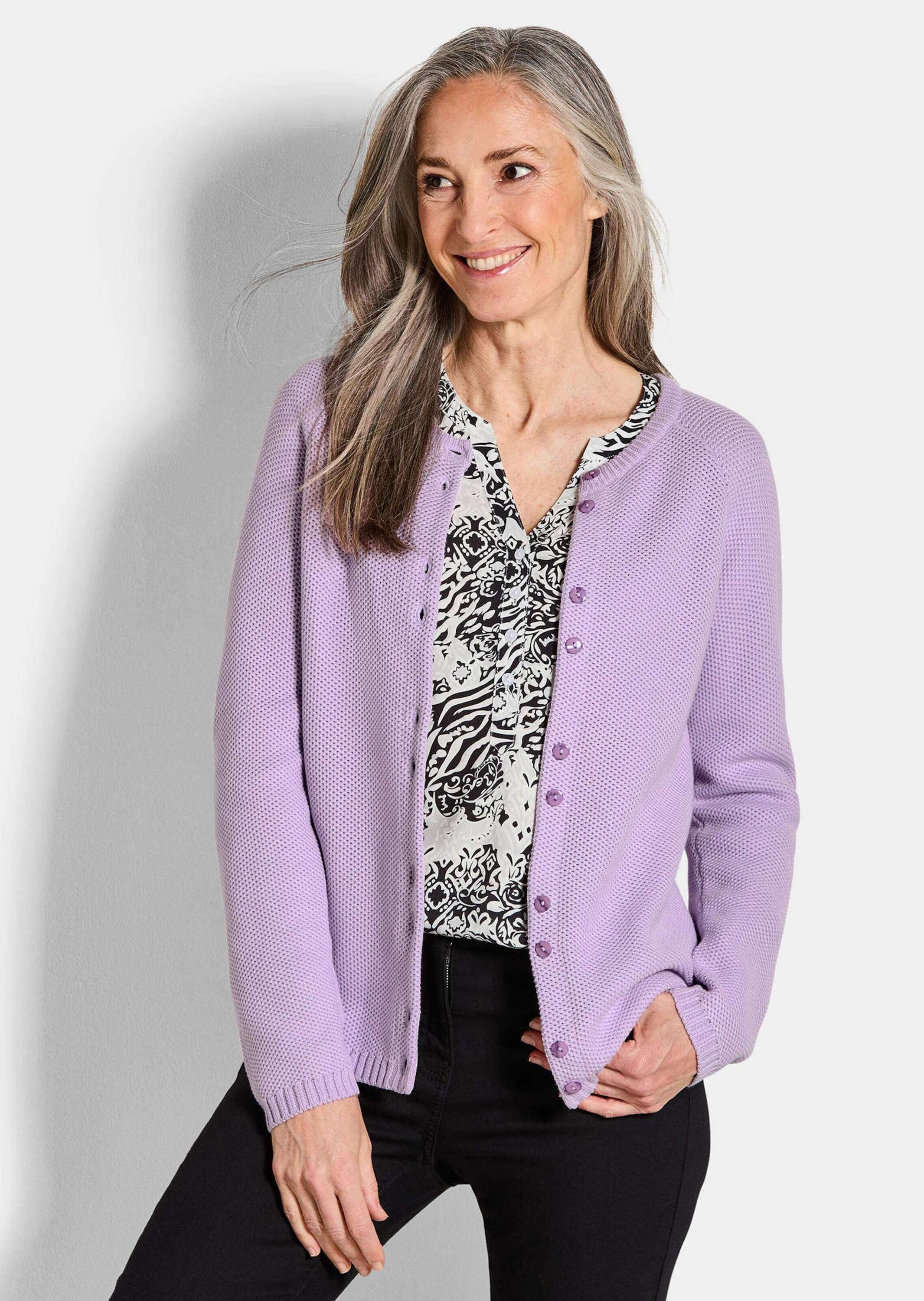 GOLDNER Strickjacke »Strickjacke aus reiner Baumwolle«