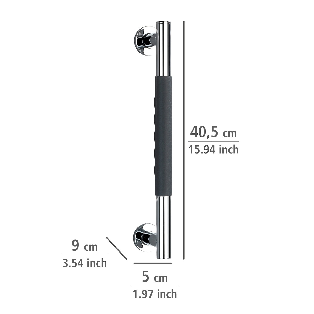 WENKO Wandgriff »Secura 40,5 cm«, belastbar bis 120 kg