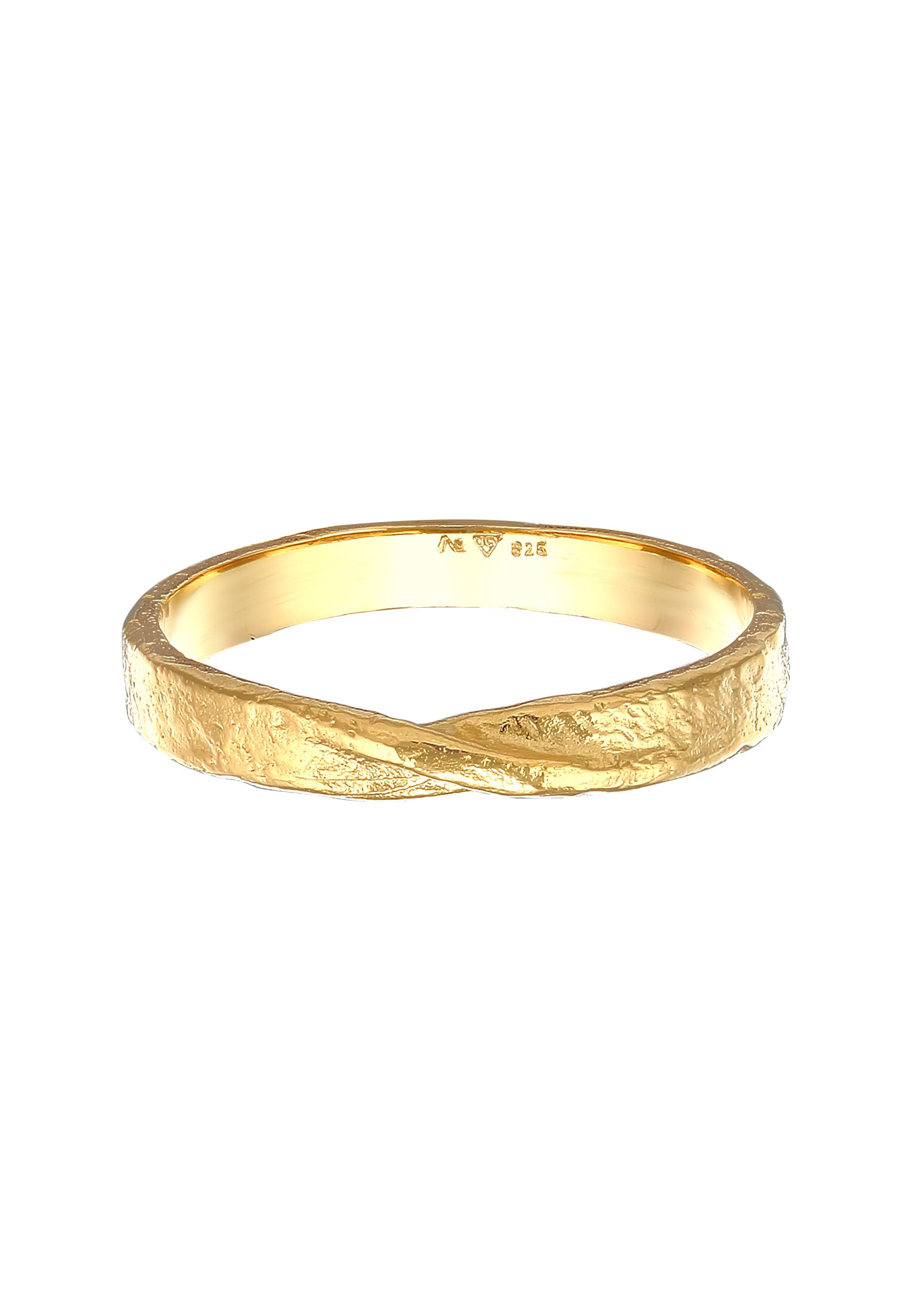 HAZE & GLORY Silberring »Ring Herren Bandring - Twisted 925 Silber«