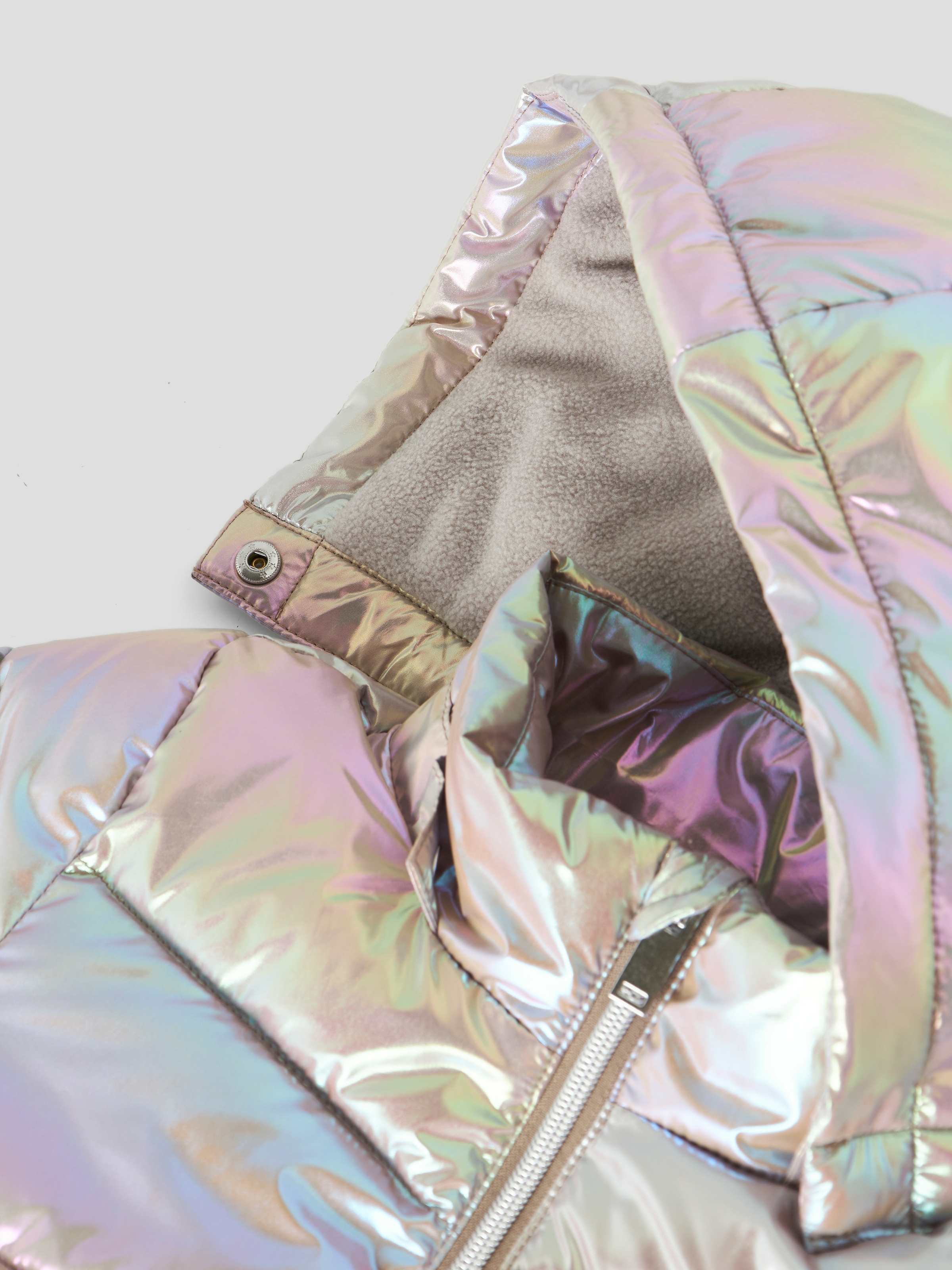 Name It Steppjacke »NMFMOLINA PUFFER JACKET SHINY1« mit Kapuze Kunstfaser