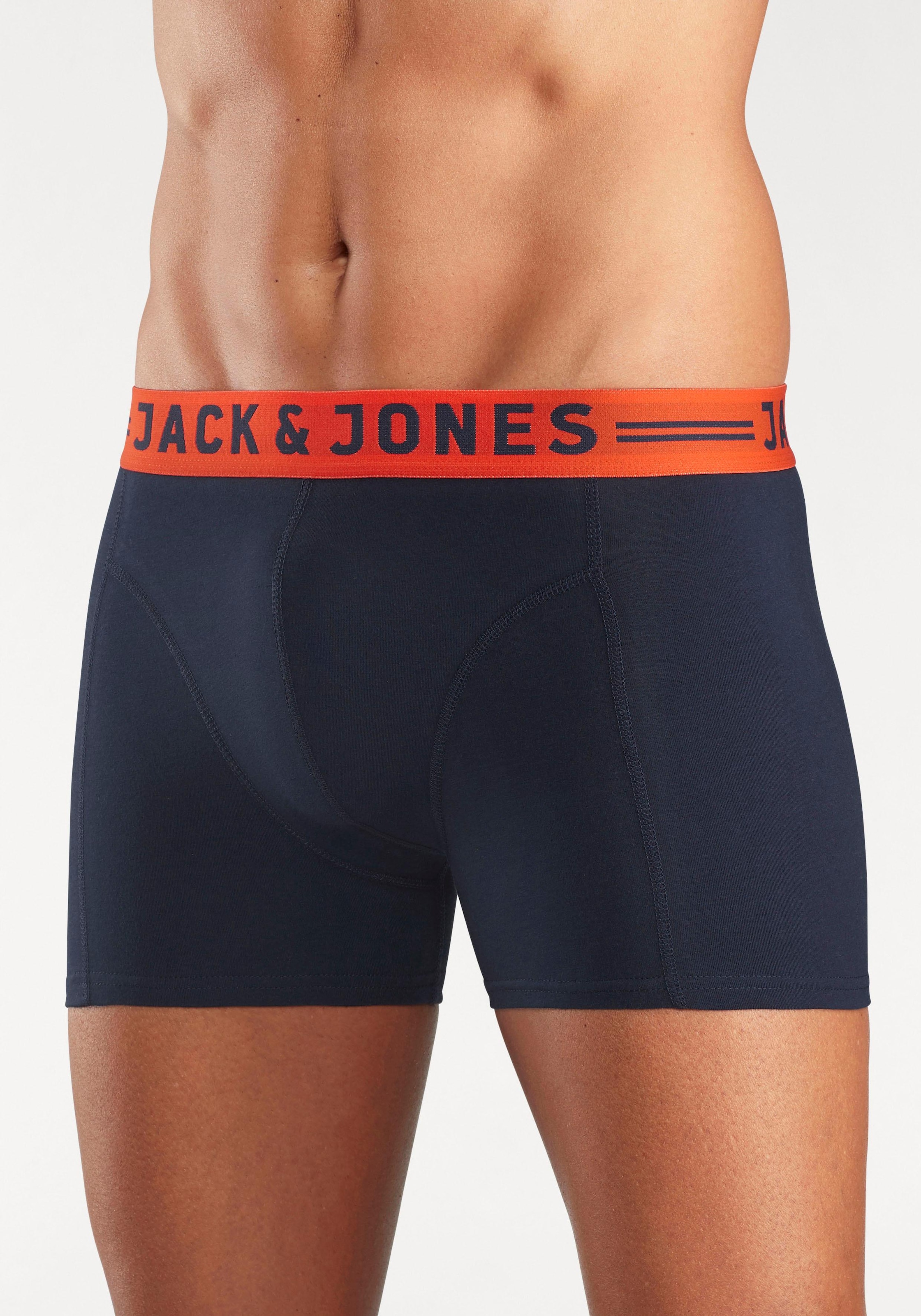 Jack & Jones Boxer »JAC Lichfield Trunks«, (Packung, 3 St.), mit  kontrastfarbigem Bund online bei OTTO