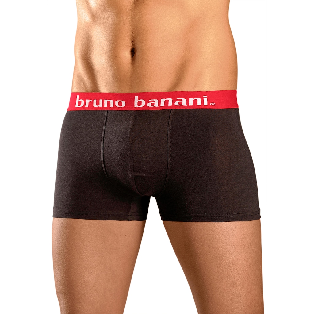 Bruno Banani Boxer, (4 St.), mit Kontrast-Webbund