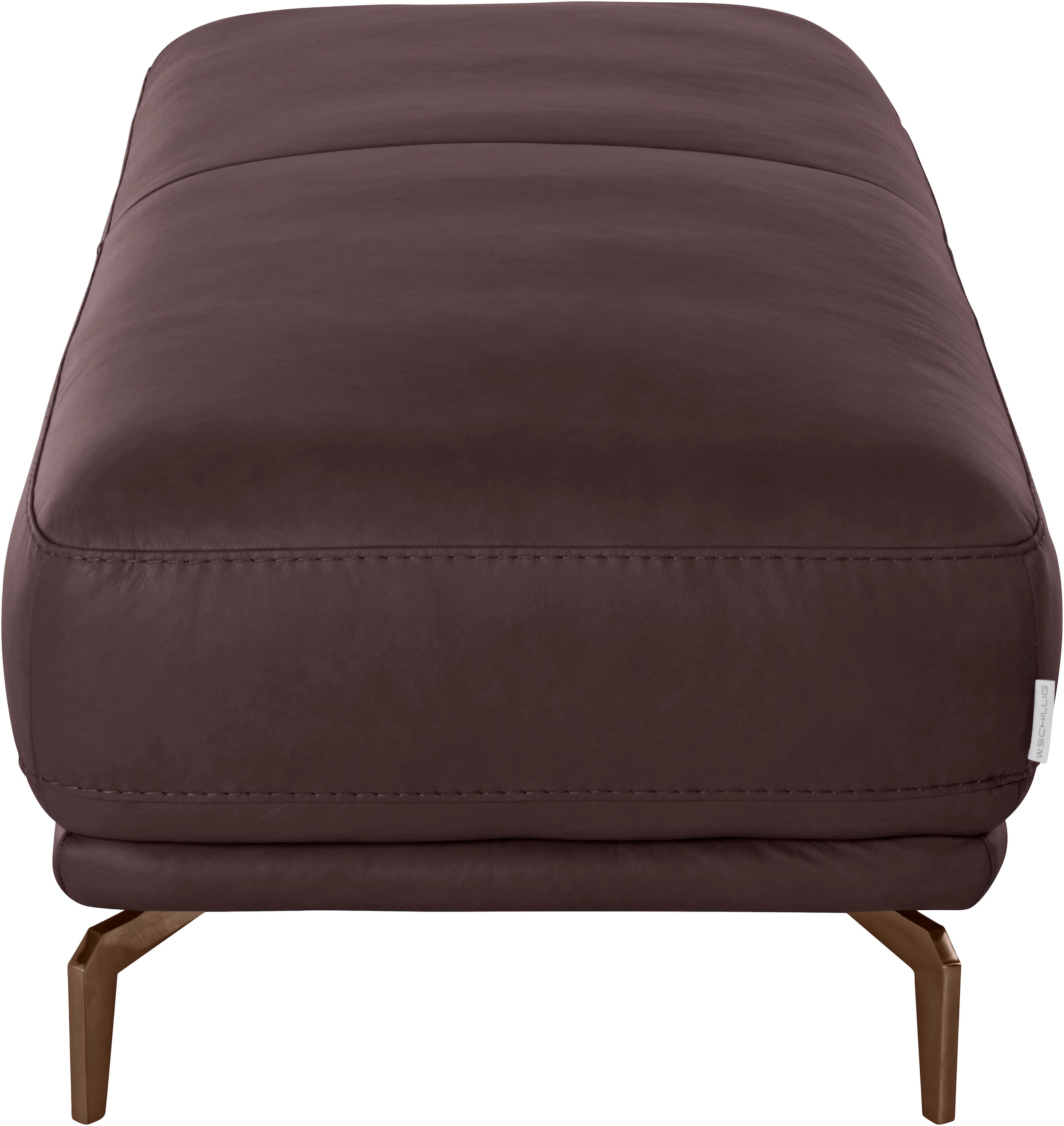 W.SCHILLIG Hocker »montanaa«, mit Metallfüßen in Bronze pulverbeschichtet, Breite 141 cm
