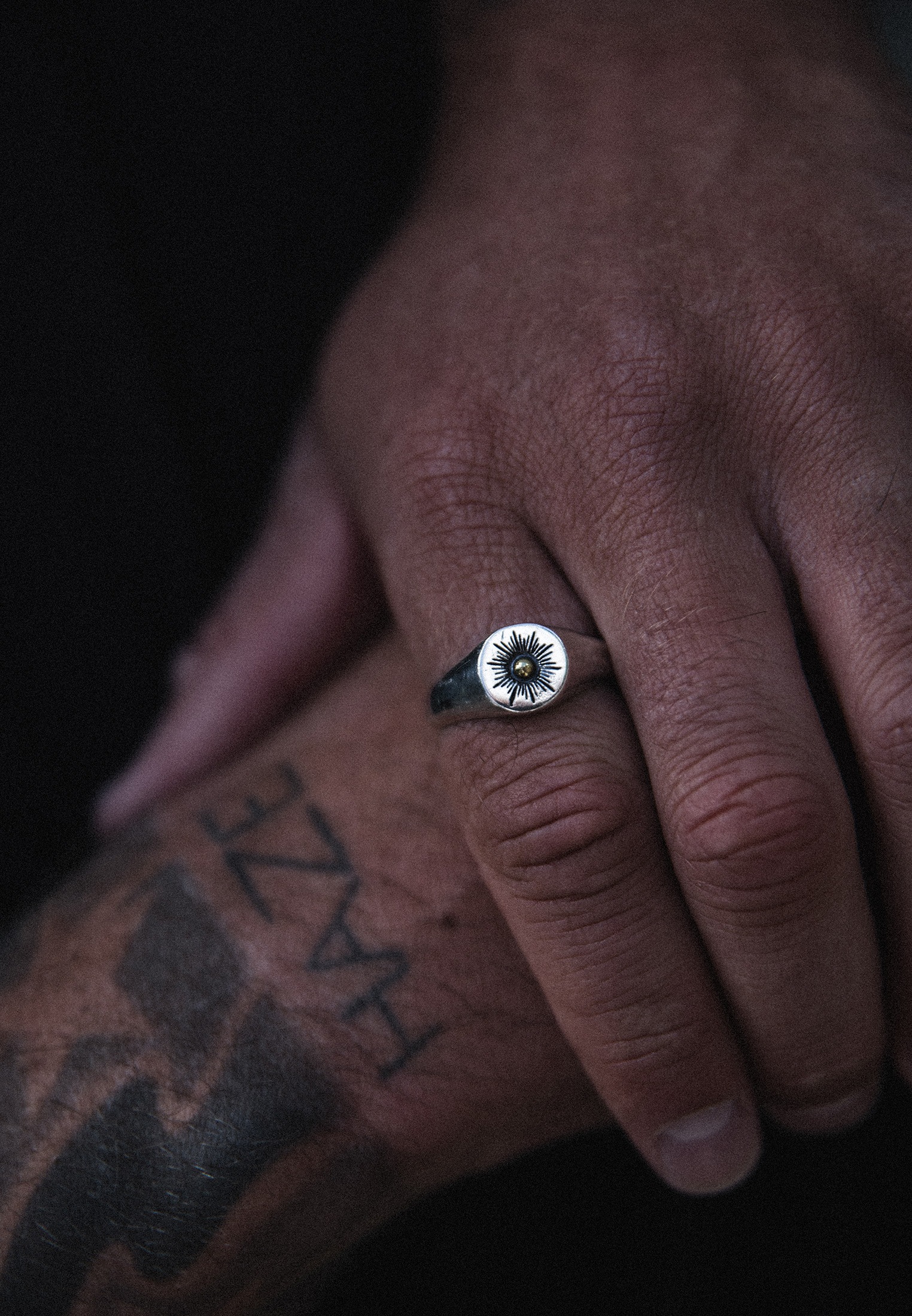 HAZE & GLORY Siegelring »Ring Siegelring - Sun Lover 925 Silber«
