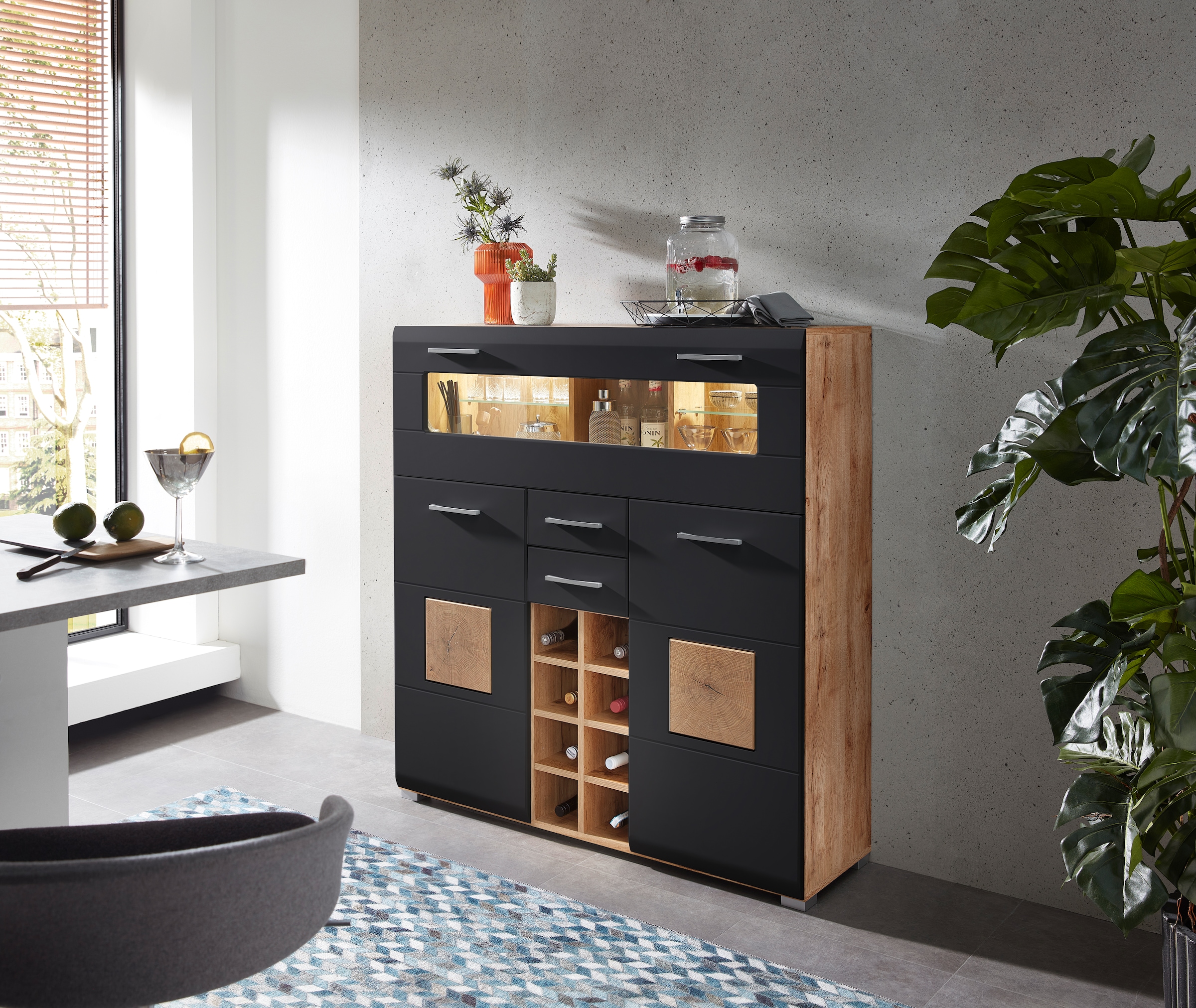 Innostyle Barschrank »Sonate«, (3 St.), Elemente sind flexibel kombinierbar und passen in jeden Wohnbereich.