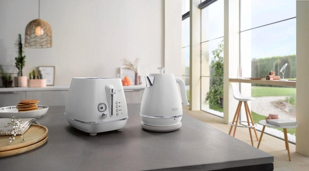 De'Longhi Wasserkocher »Distinta Moments, KBIN 2001.W – Sunshine White«, 1,7 l, 2000 W