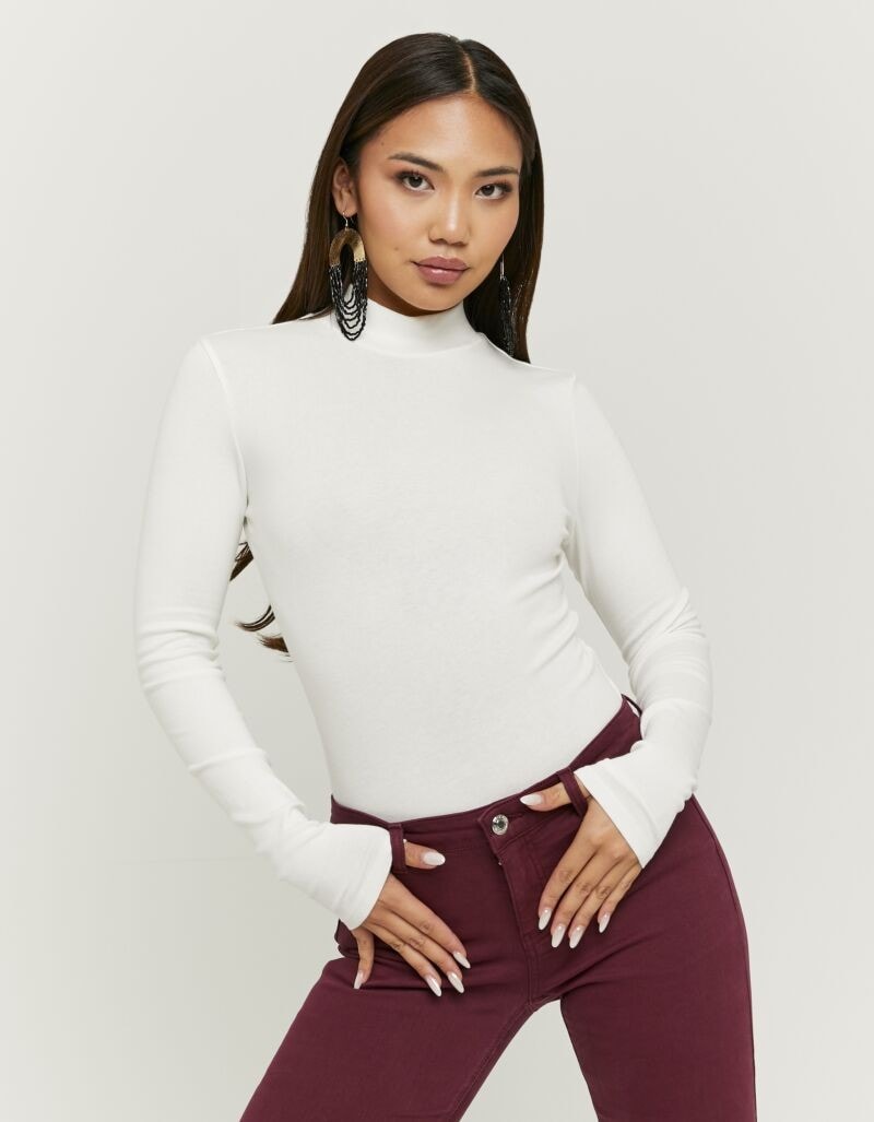 Tally Weijl Langarmbody »SBOCOCOSIMO« Baumwollmischung, figurbetont