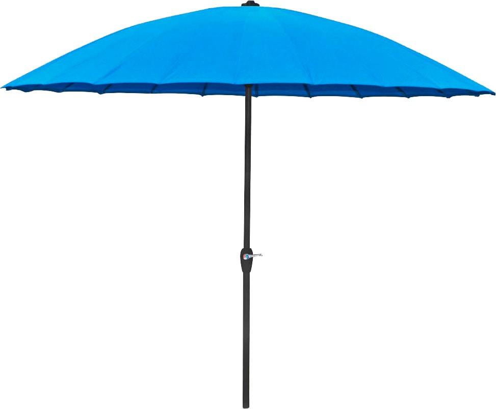 Sonnenschirm, mit 24 Streben, blau