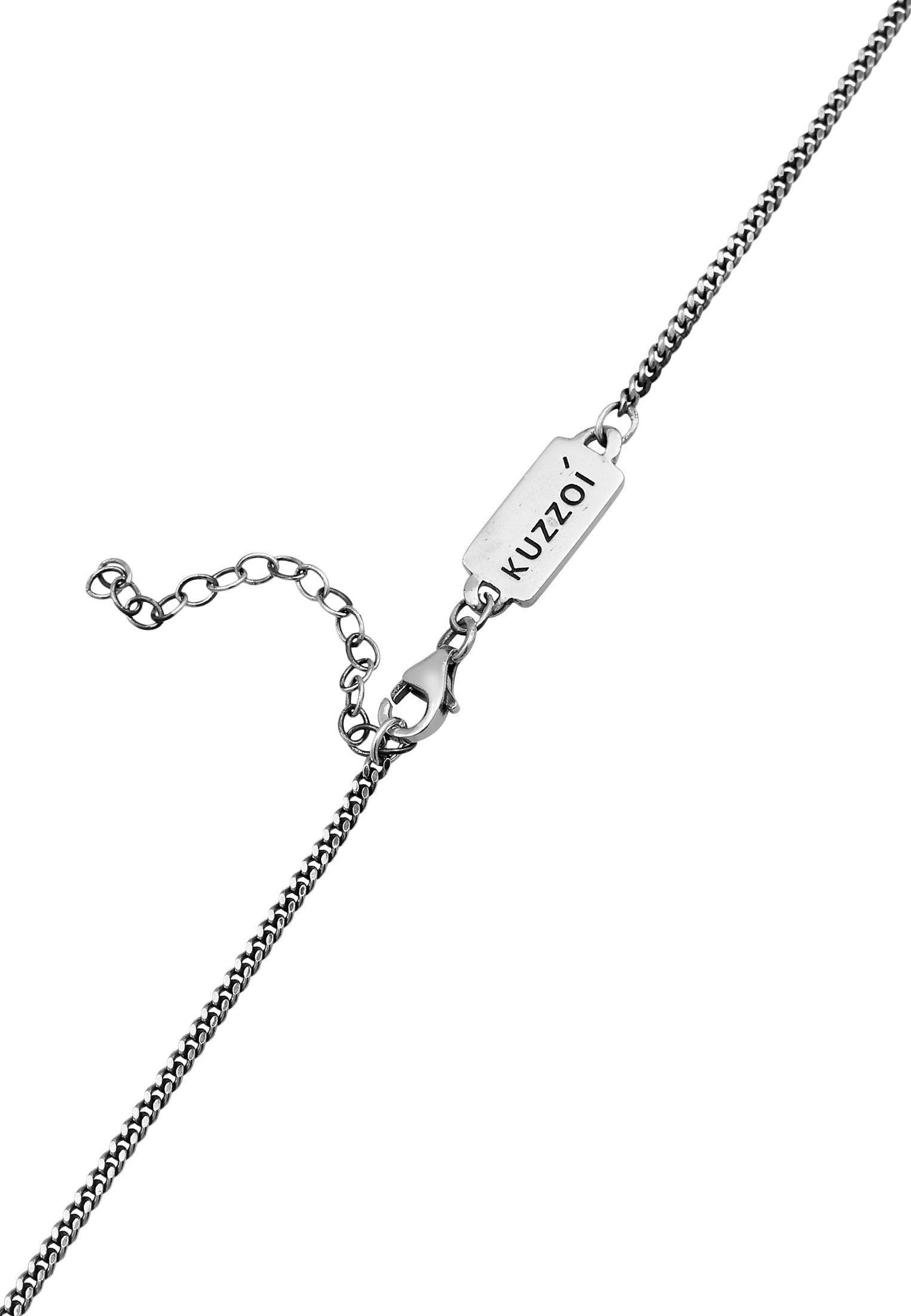 Kuzzoi Silberkette »Halskette Herren Panzerkette Basic Fein 925 Silber«