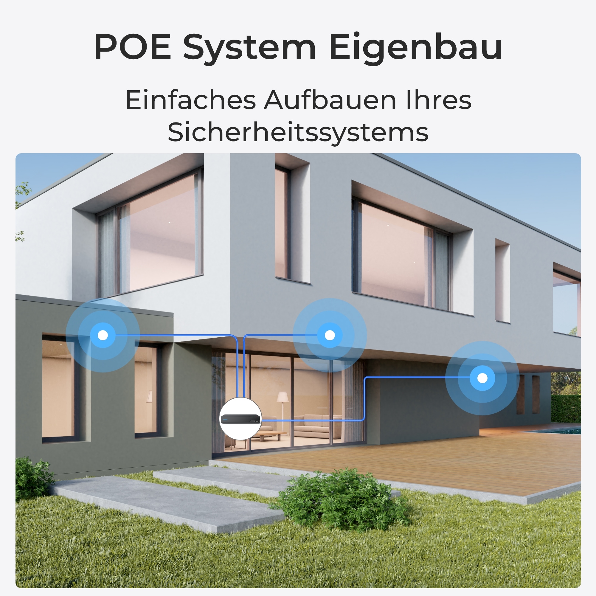 Reolink Überwachungskamera »P324«, Außenbereich-Innenbereich, Pan&Tilt
