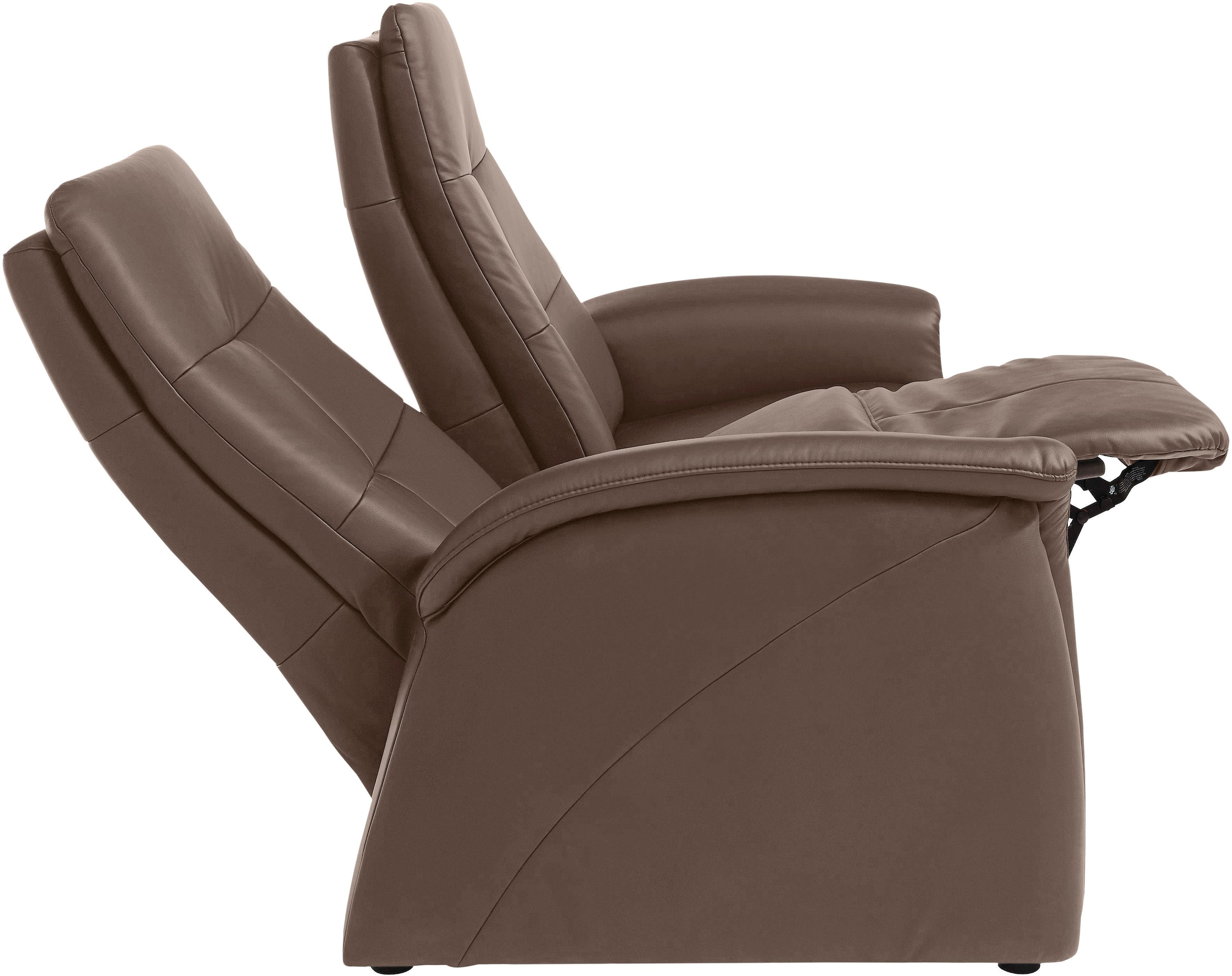 exxpo - sofa fashion Sofa »Tivoli, Kinosofa, bequem und komfortabel durch die Relaxfunktion«, (2-sitzig), schmale Armlehnen