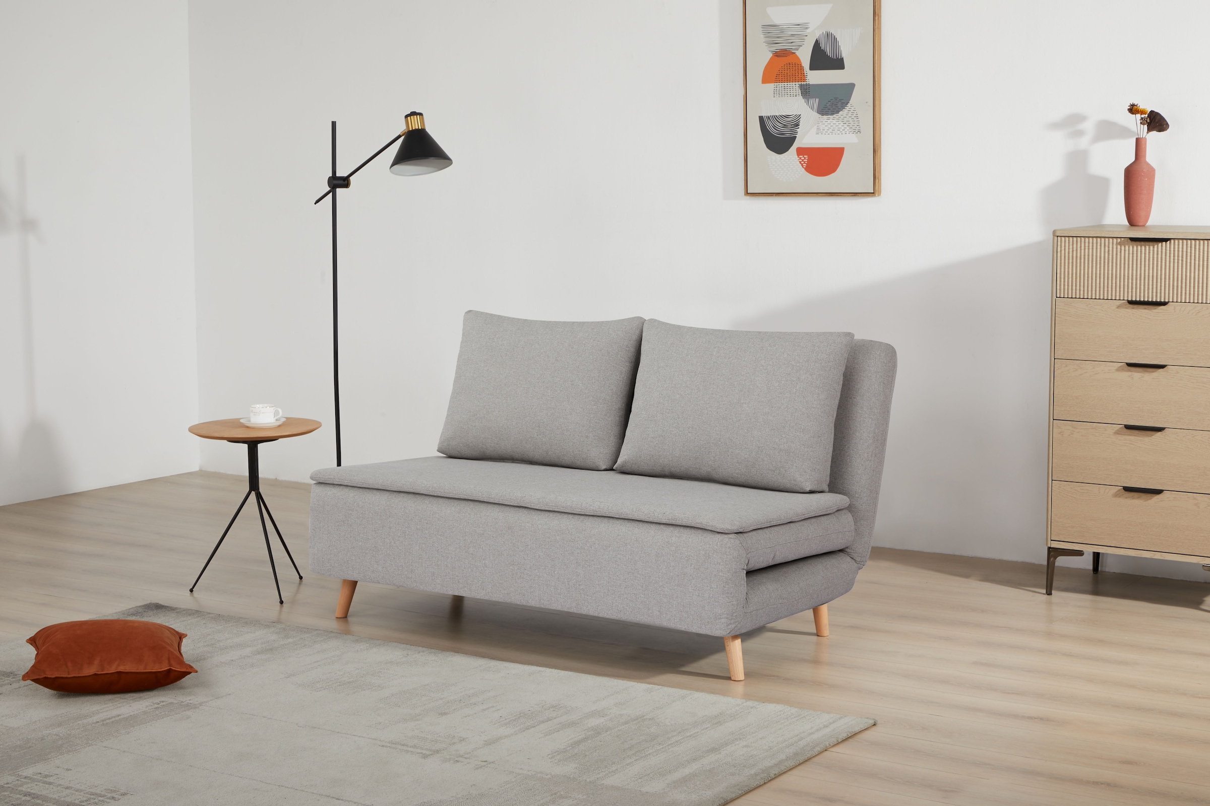 INOSIGN 2-Sitzer »AINSLEY 140 cm, Schlafsofa«, Verstellbare Rückenlehne und Sofa mit Bettfunktion