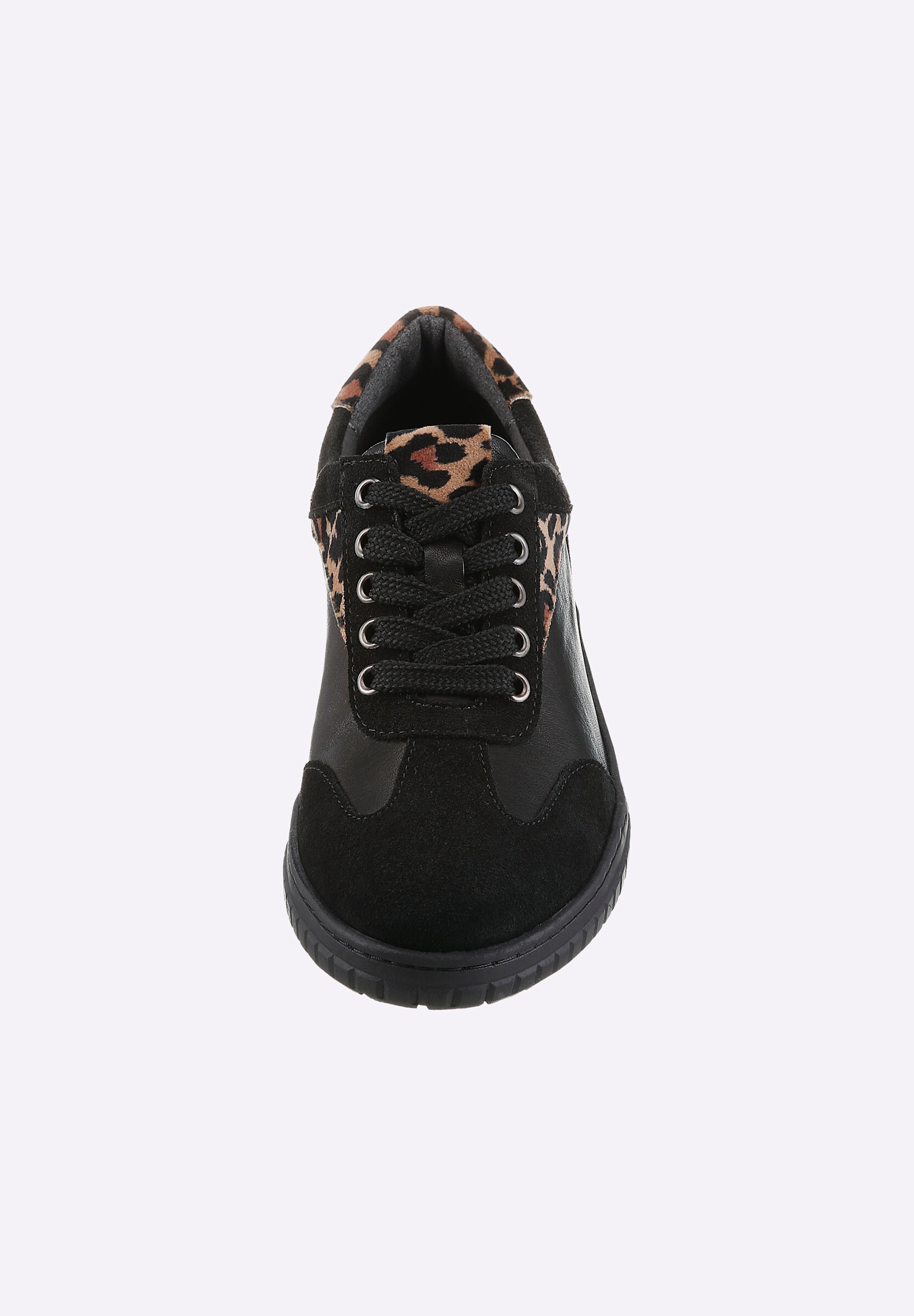 airsoft modern+ Schnürschuh »Sneaker Sneaker mit Details im Leo-Dessin«