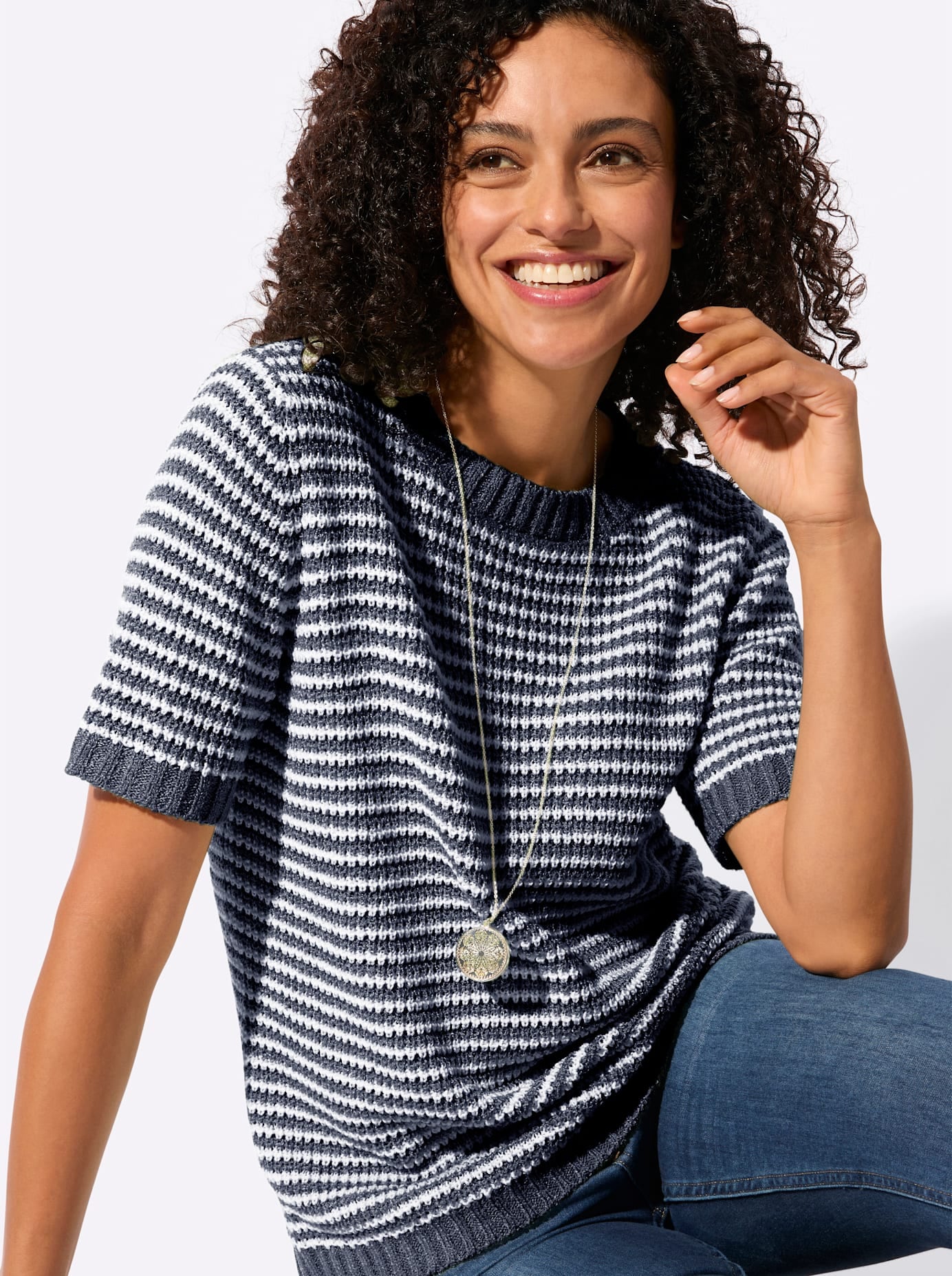 Casual Looks Kurzarmpullover »Kurzarm-Pullover«